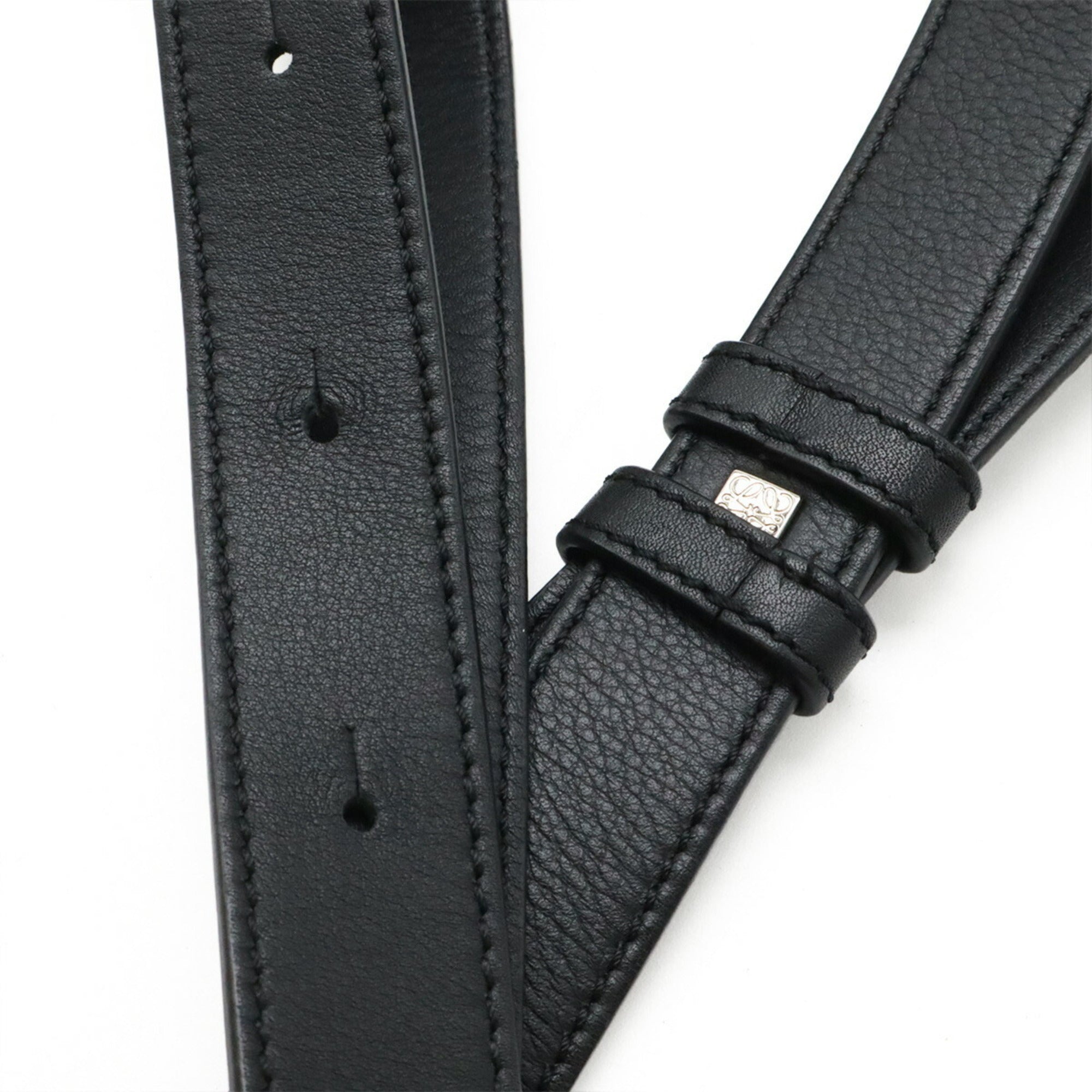 Loewe Hammock Black Leather Handbag Shoulder Bag (Pre-Owned)