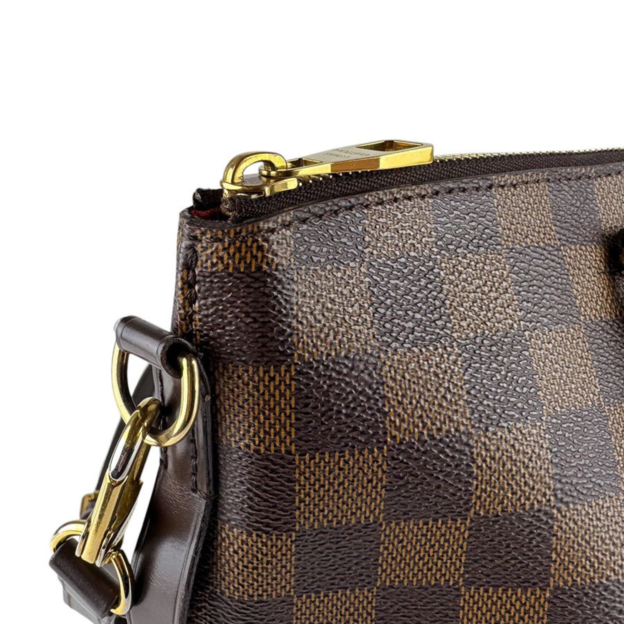 Louis Vuitton Damier Canvas Ebene Damier Canvas Handbag Shoulder Bag (Pre-Owned)