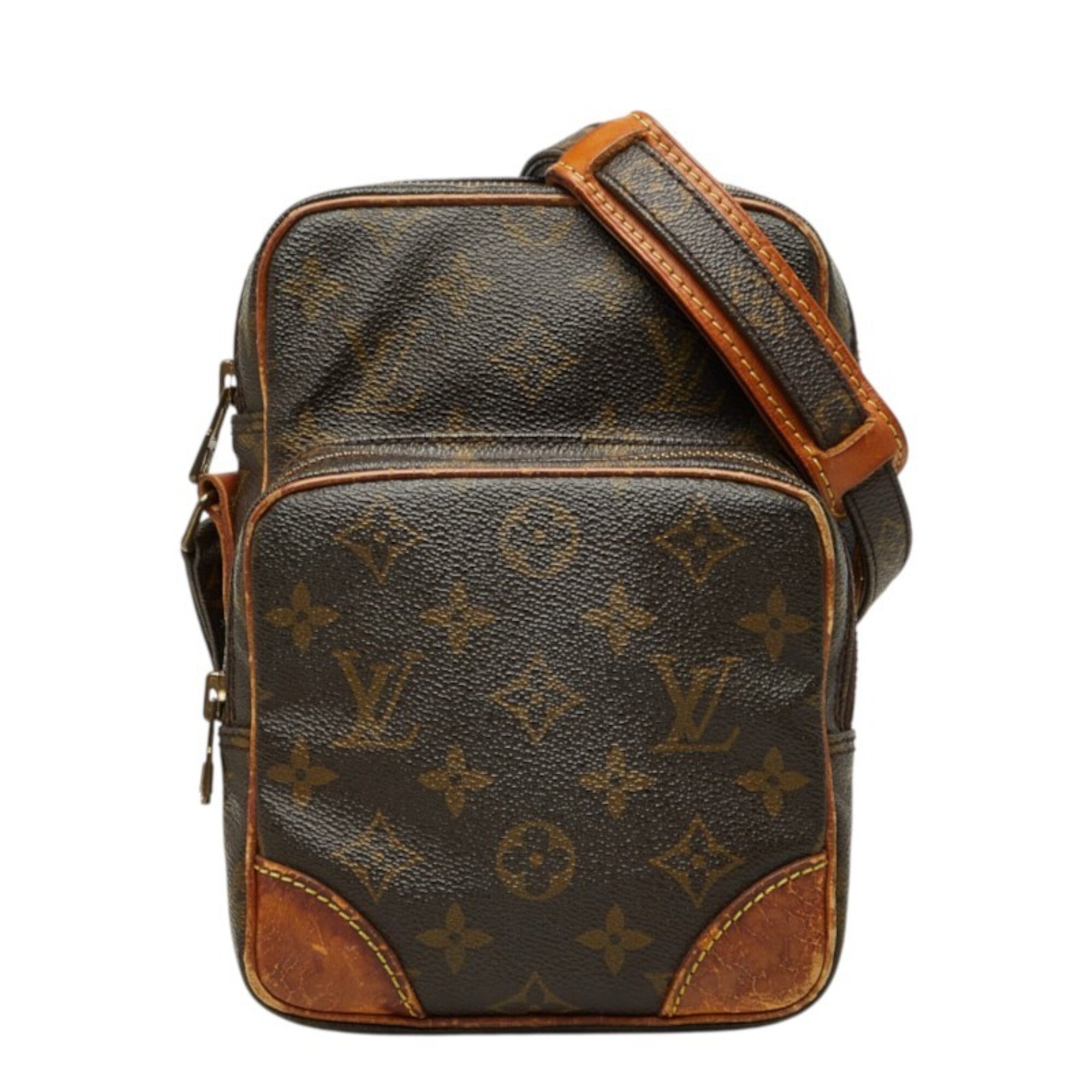 Louis Vuitton Brown Pvc Leather Shoulder Bag (Pre-Owned)