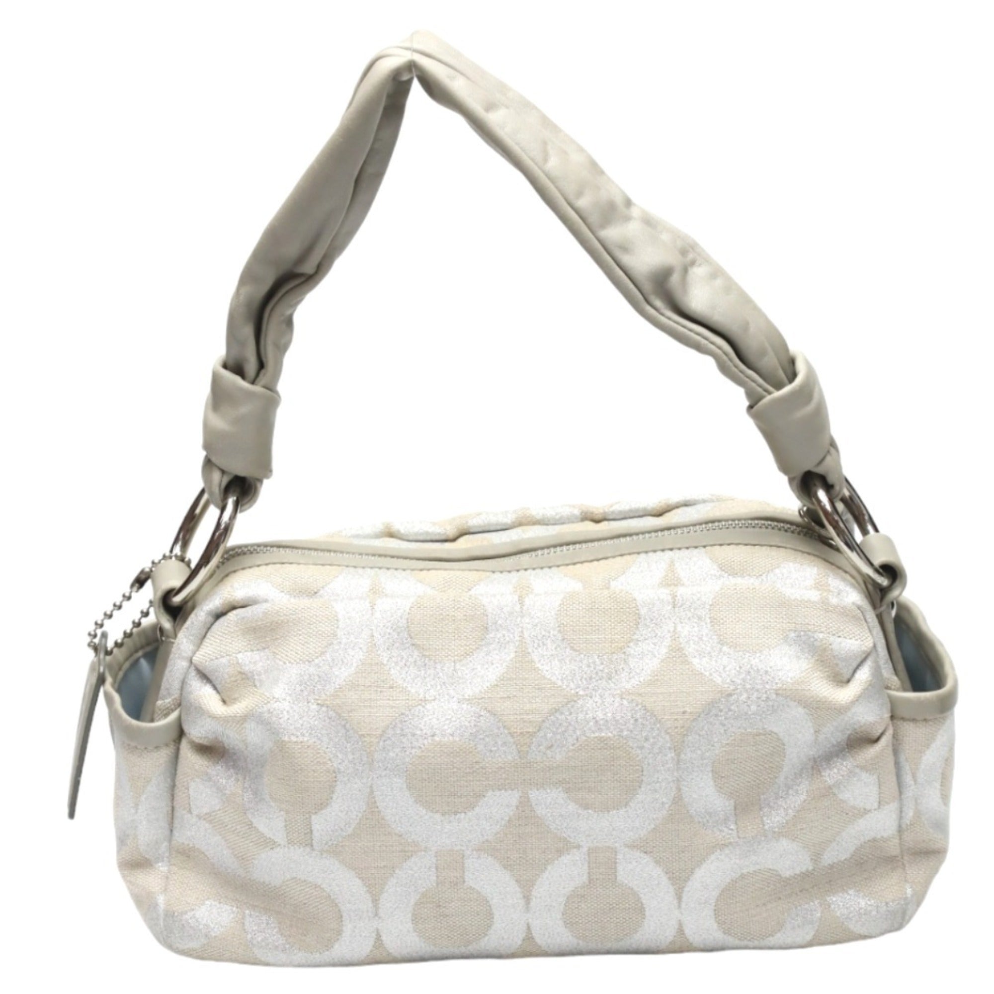 Coach Gray Leather Shoulder Bag (Pre-Owned)