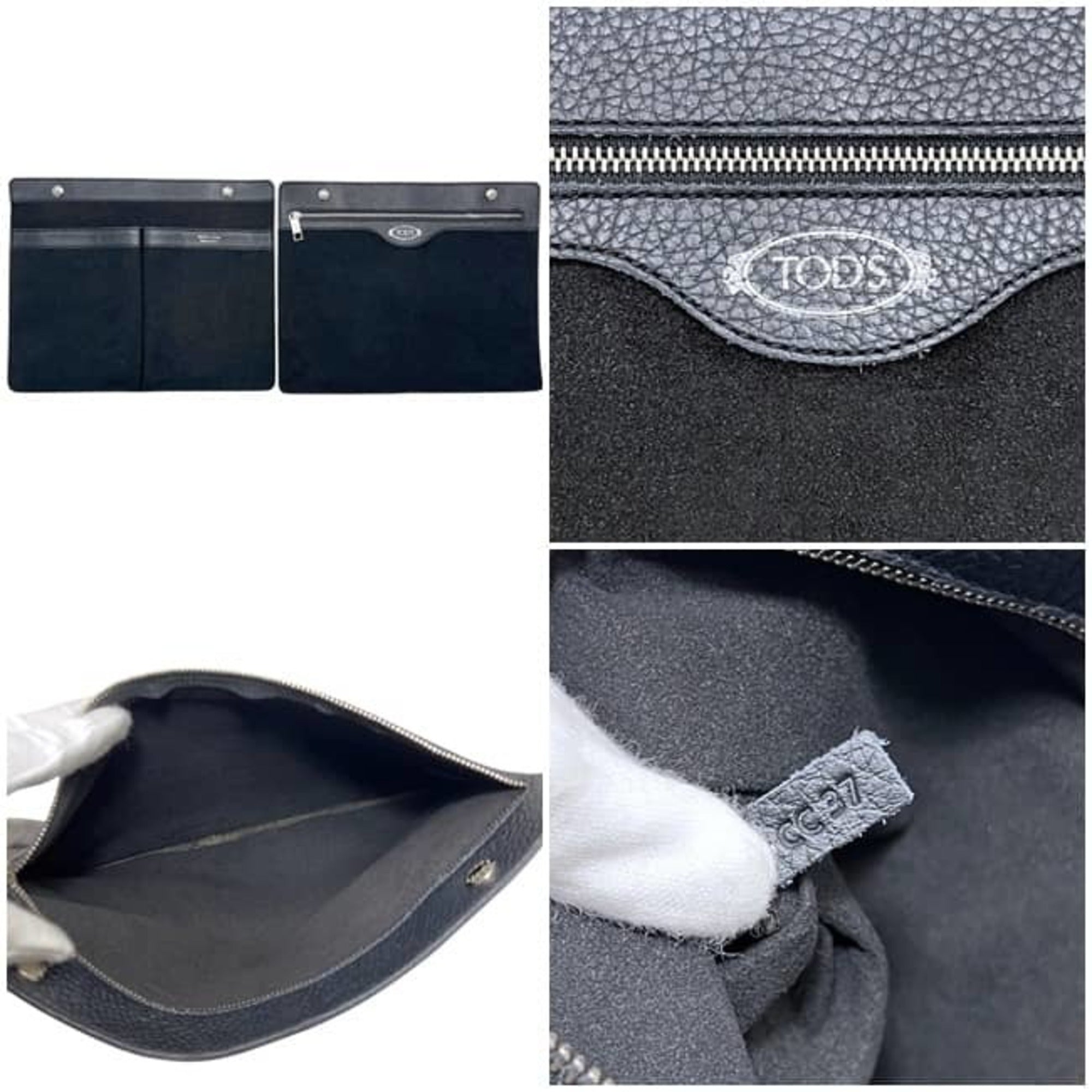 Tod's Black Leather Tote Bag (Pre-Owned)