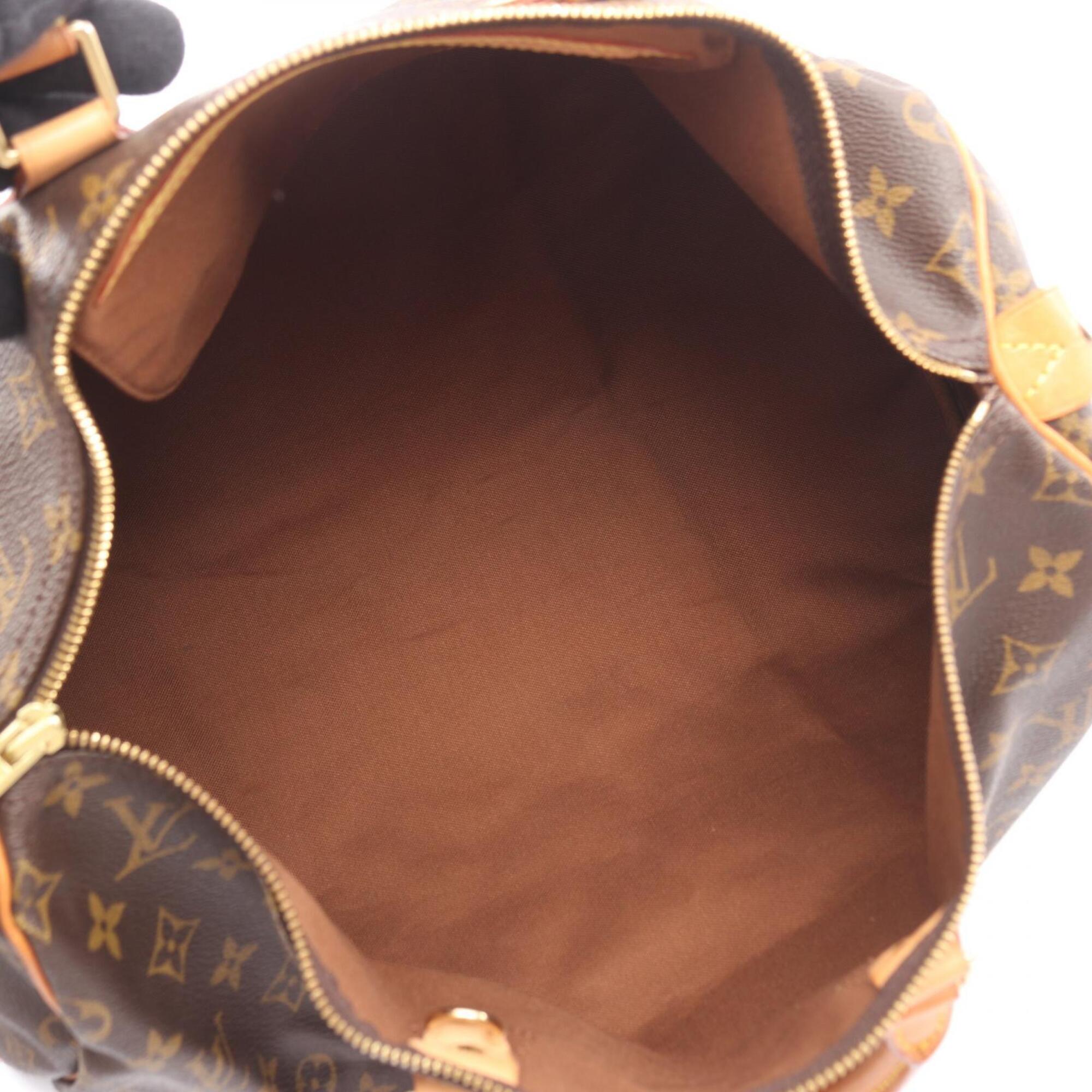 Louis Vuitton Brown Monogram Coated Canvas Leather Handbag (Pre-Owned)