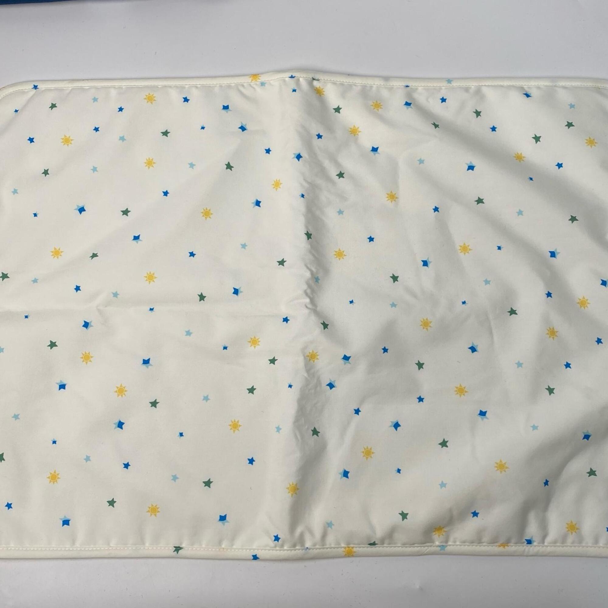 Hermes Blue White Cotton Pouch (Pre-Owned)