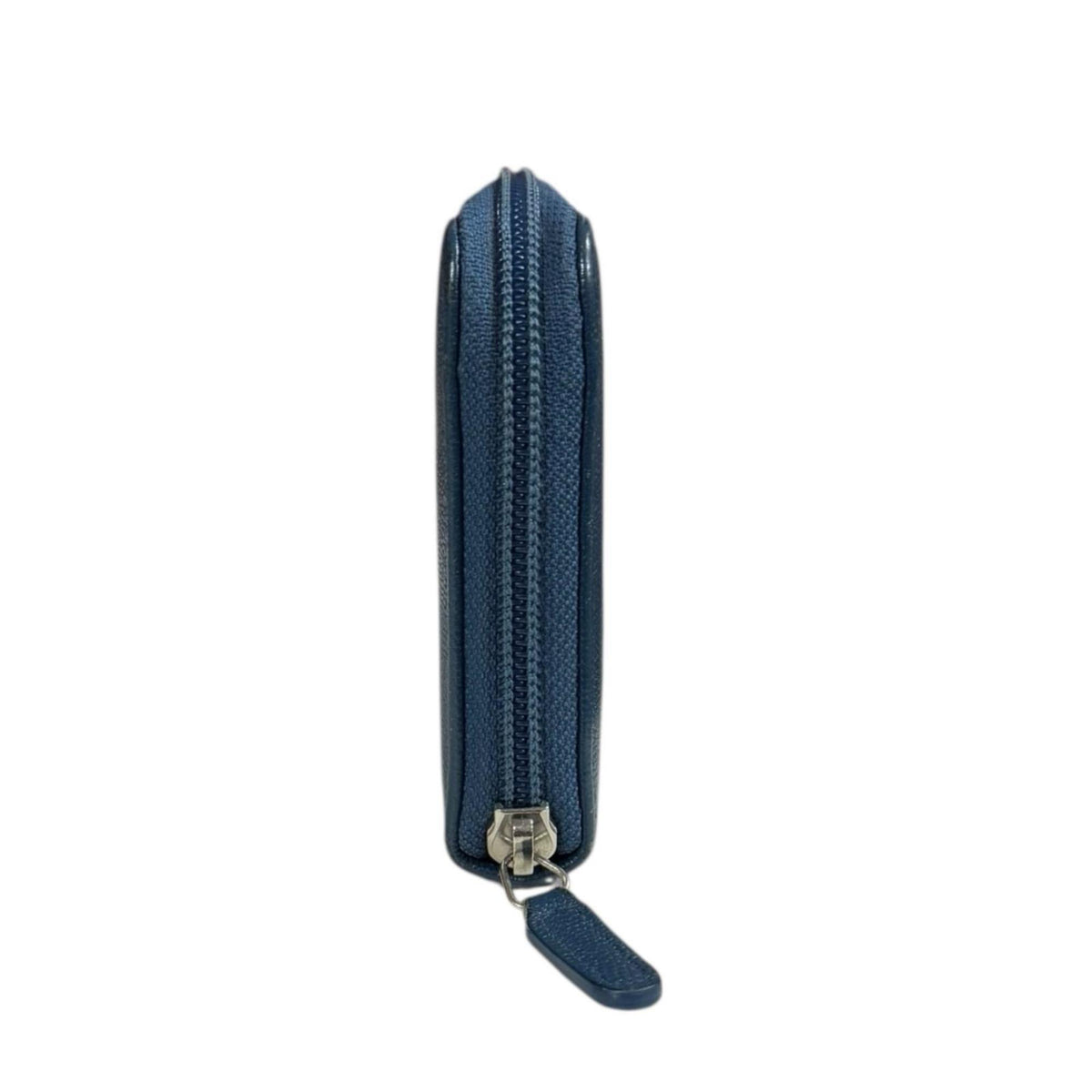 Chanel Blue Leather Long Wallet (Bi-Fold) (Pre-Owned)
