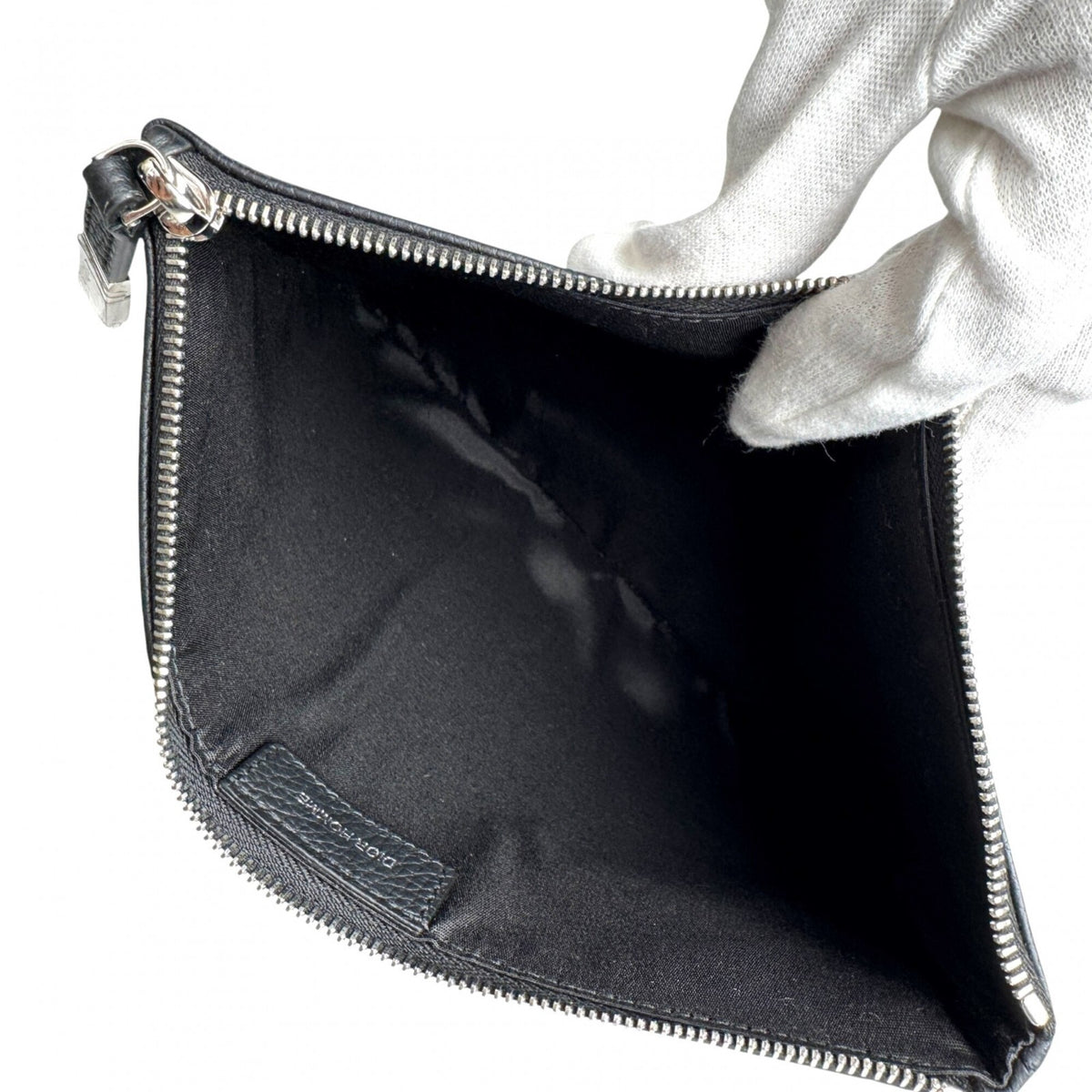 Dior Homme Black Leather Clutch Bag (Pre-Owned)