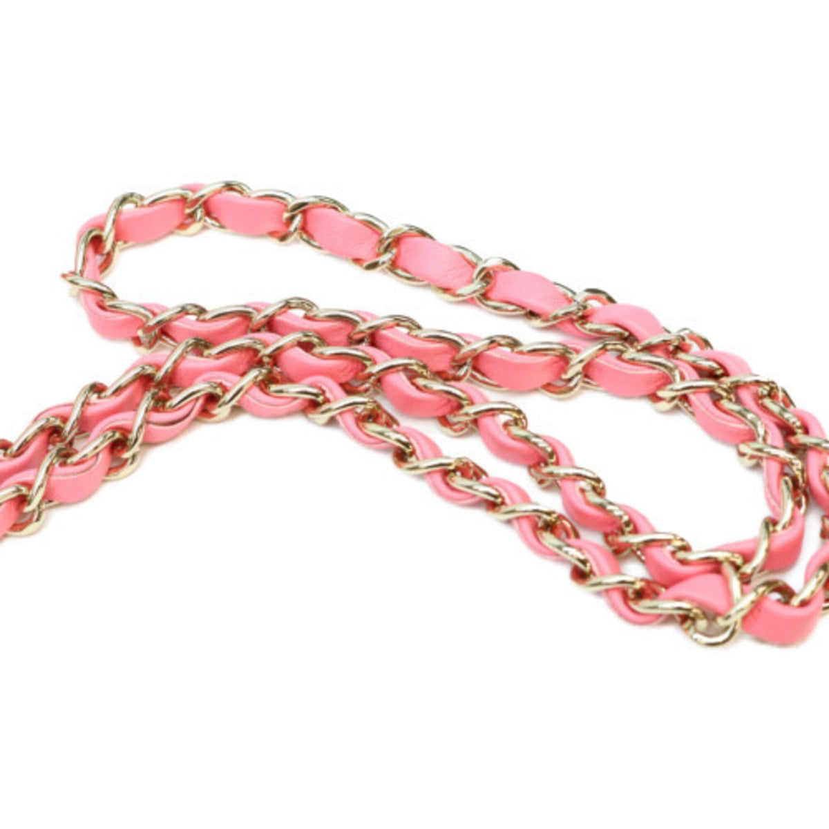 Chanel Pink Leather Shoulder Bag (Pre-Owned)