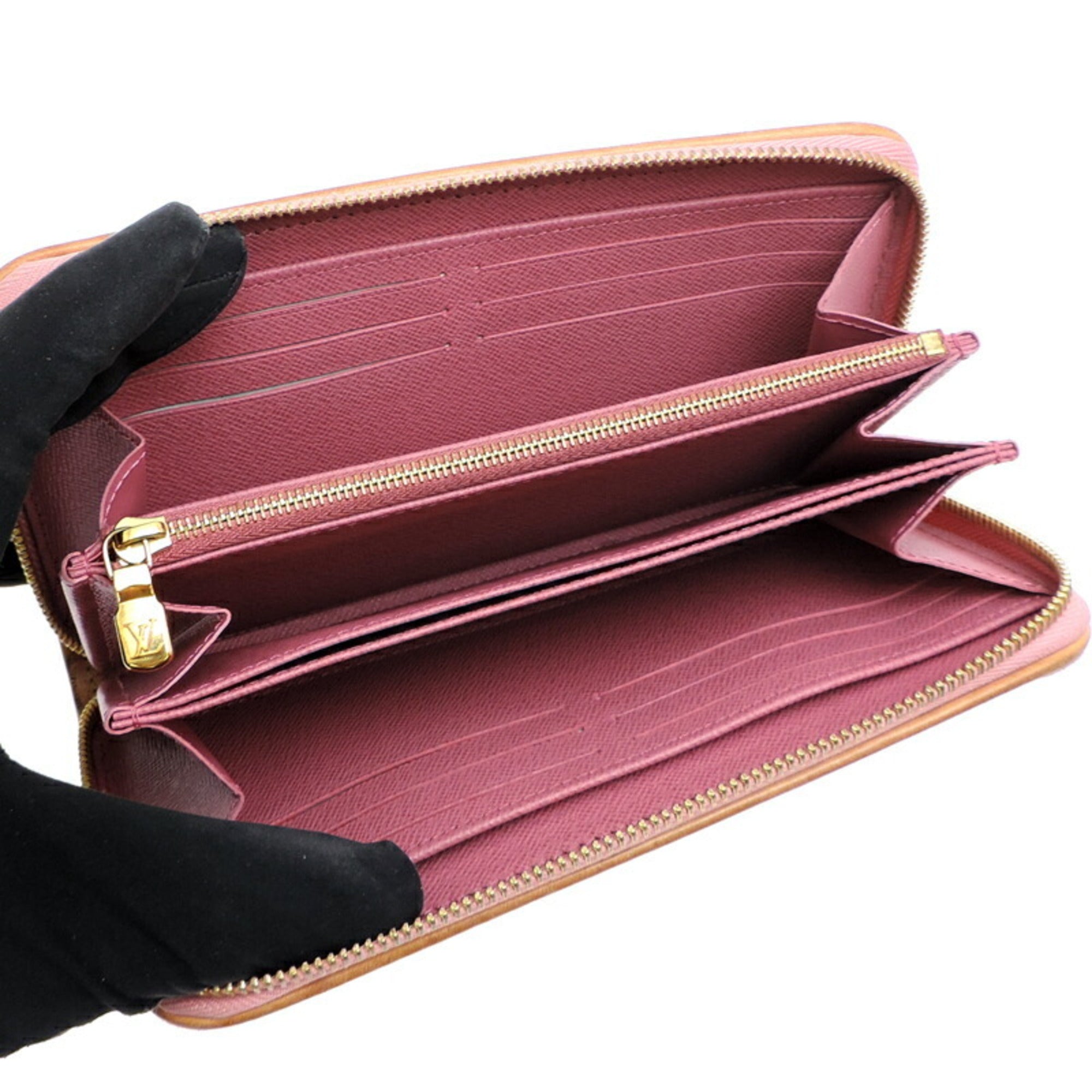 Louis Vuitton Pink Monogram Long Wallet (Bi-Fold) (Pre-Owned)