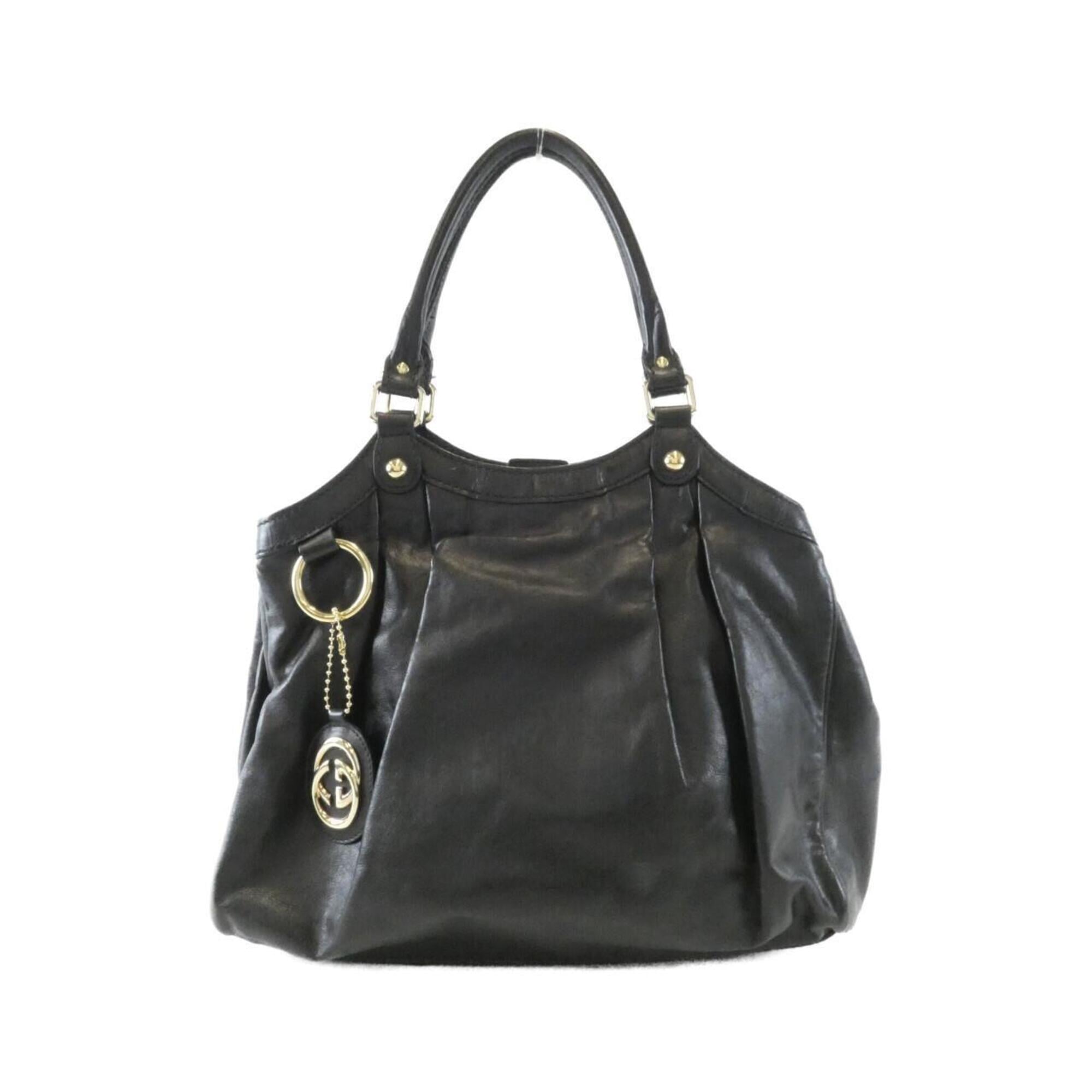 Gucci Black Leather Handbag (Pre-Owned)