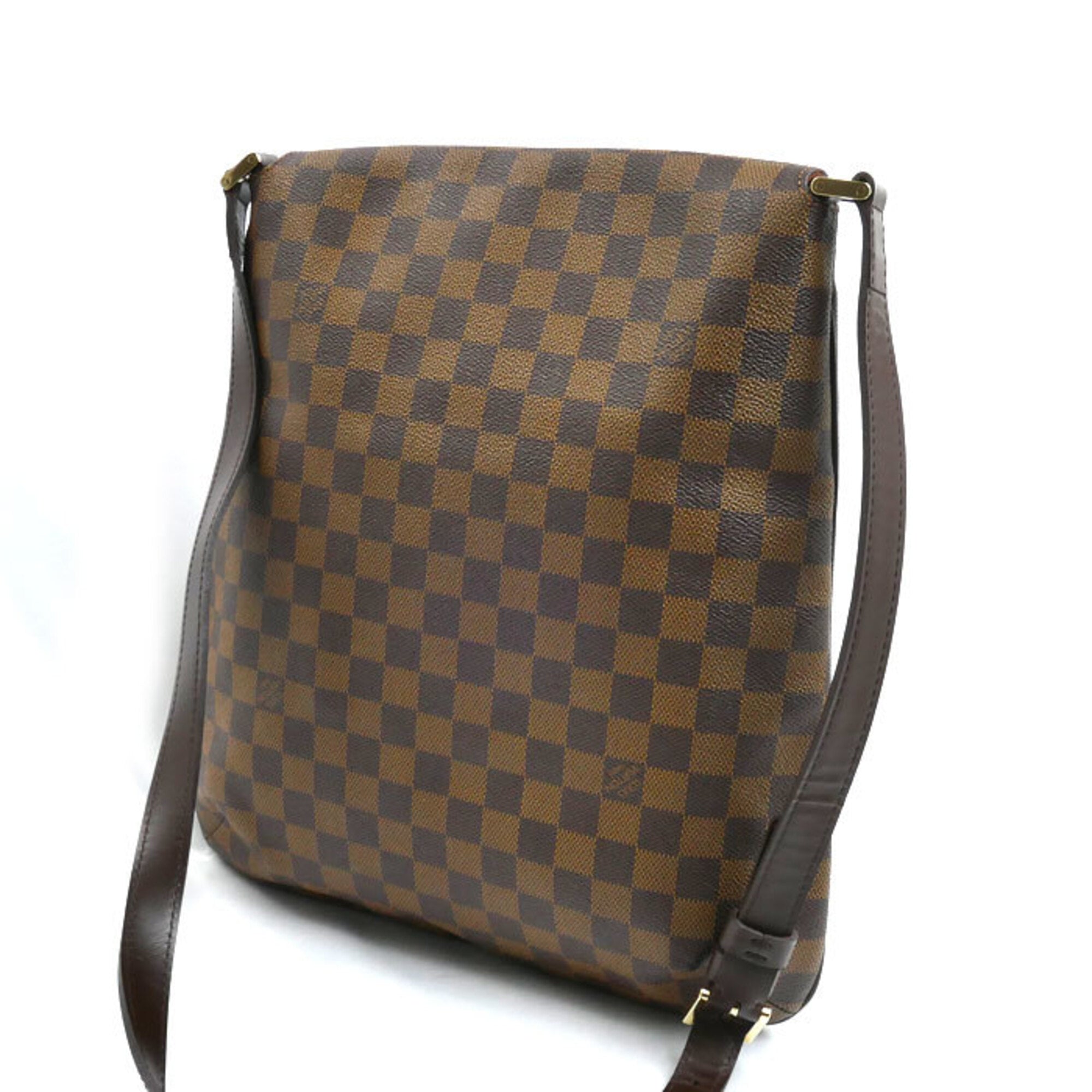 Louis Vuitton Gold Damier Canvas Shoulder Bag (Pre-Owned)
