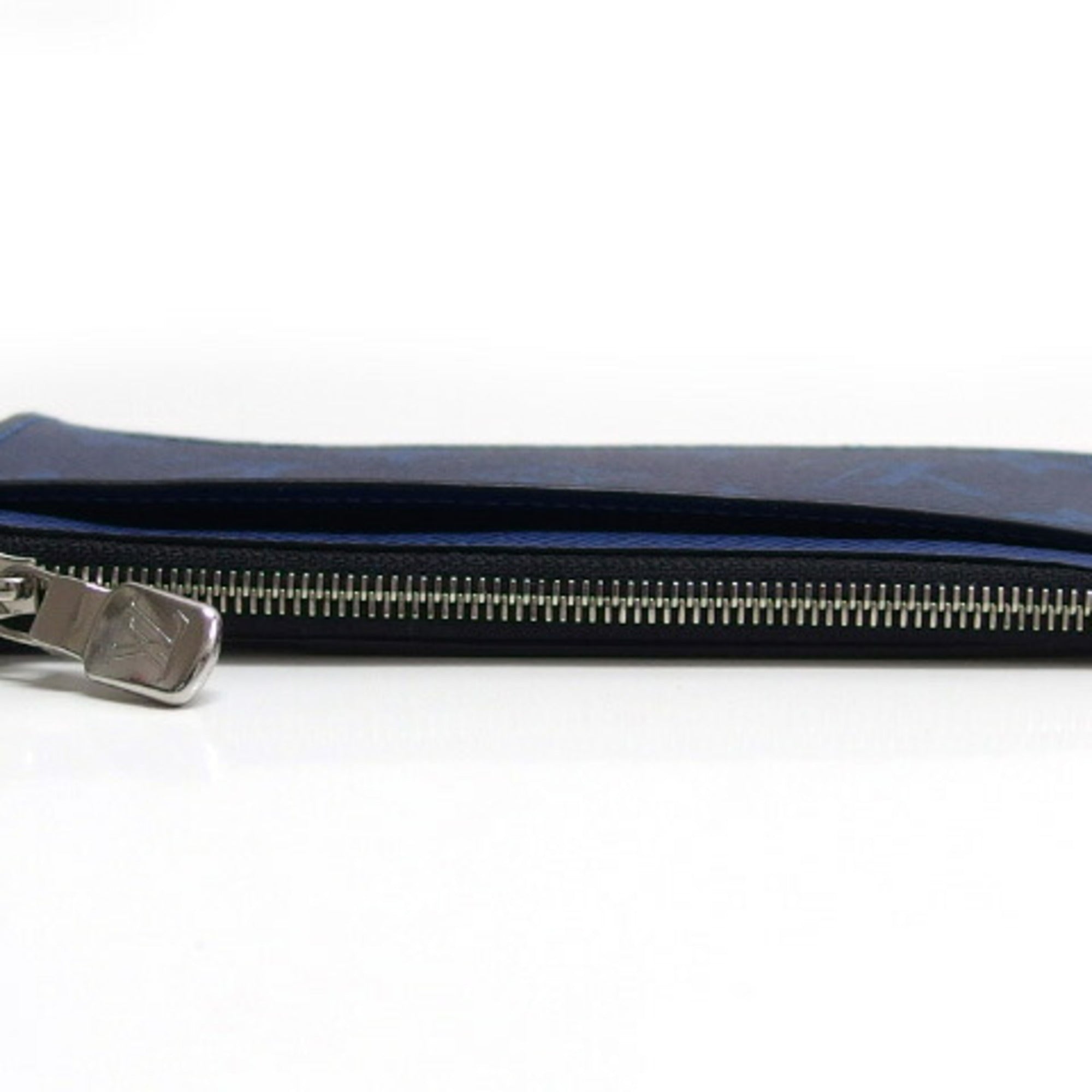 Louis Vuitton Blue Cobalt Monogram Canvas Taiga Leather Leather Coin Purse/Coin Case (Pre-Owned)