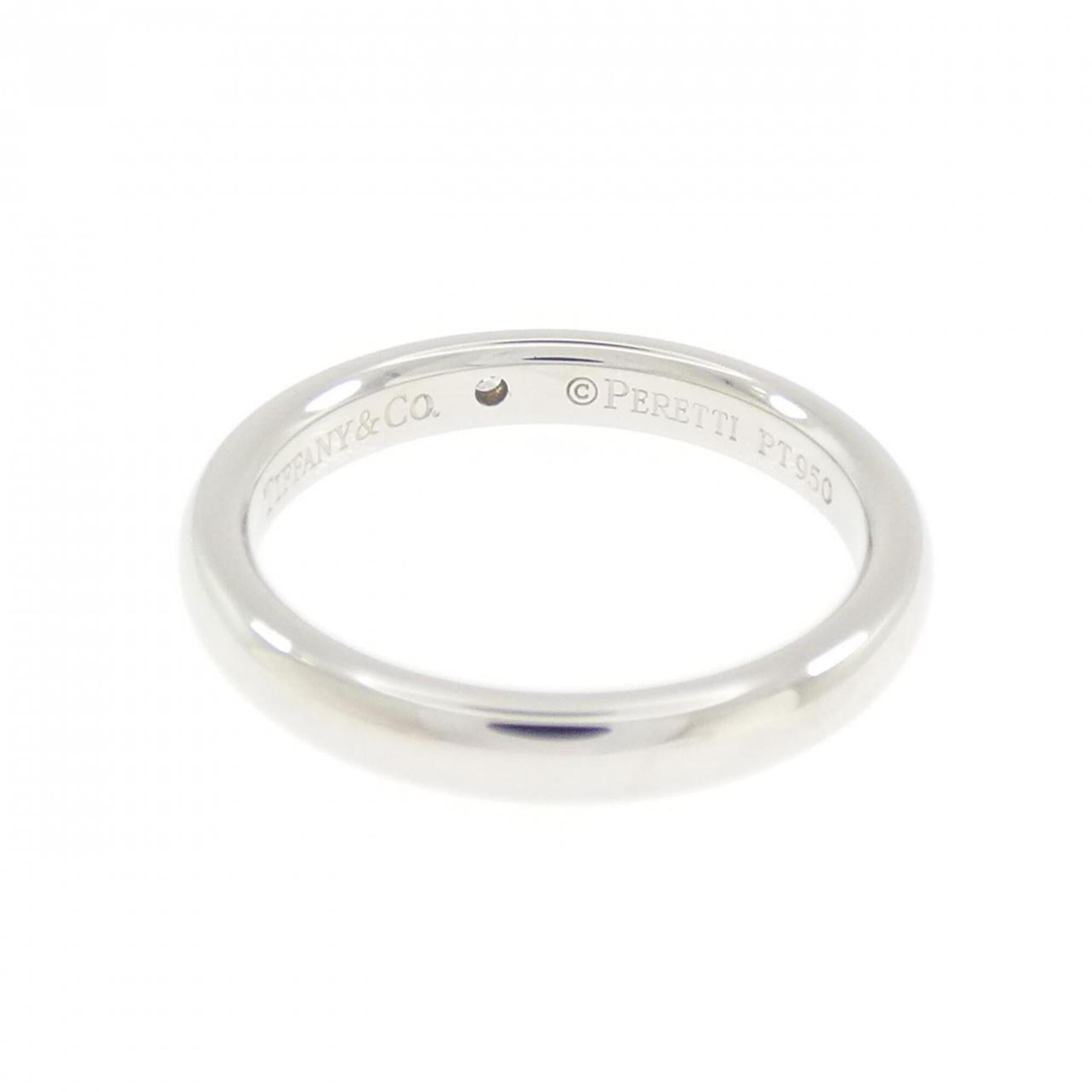 Tiffany Platinum Platinum 950 Band Ring (Pre-Owned)