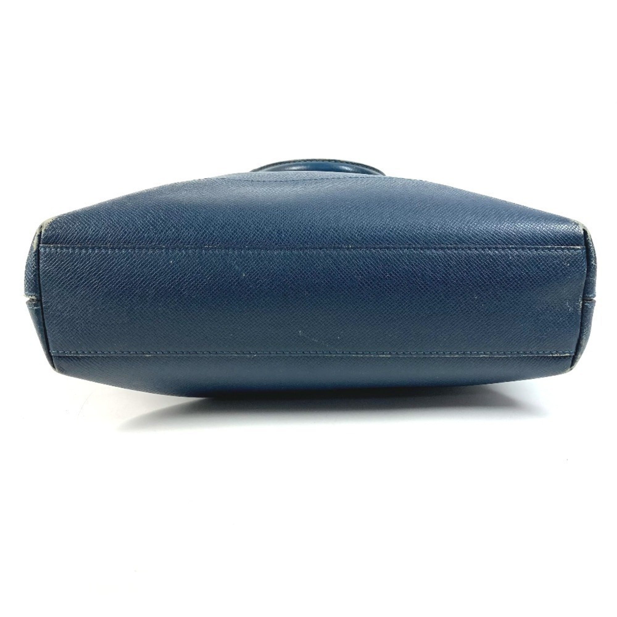 Louis Vuitton Blue Ocean Taiga Leather Shoulder Bag Tote Bag (Pre-Owned)