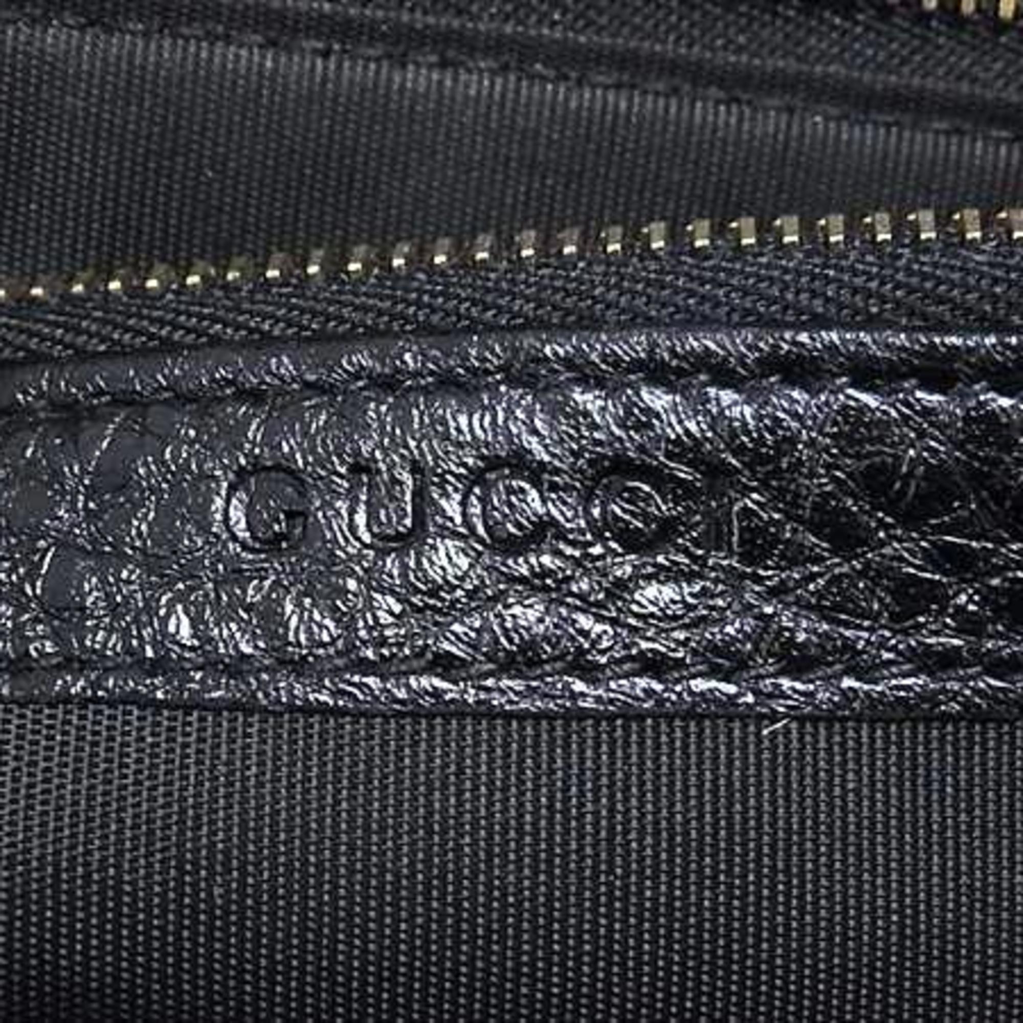 Gucci Black Leather Long Wallet (Bi-Fold) (Pre-Owned)