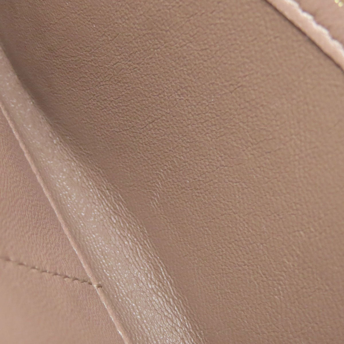 Bvlgari Gold Leather Long Wallet (Bi-Fold) (Pre-Owned)