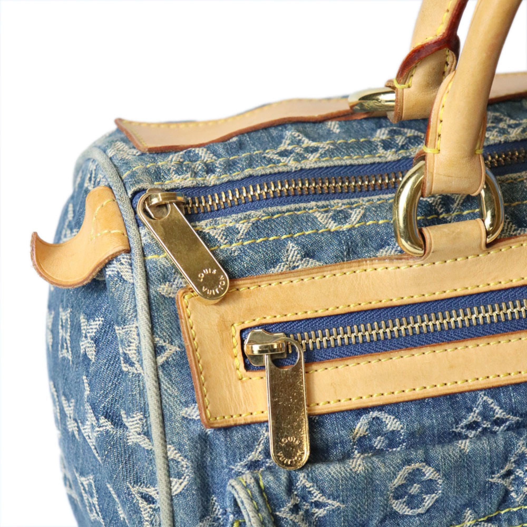 Louis Vuitton Blue Monogram Monogram Denim Handbag (Pre-Owned)