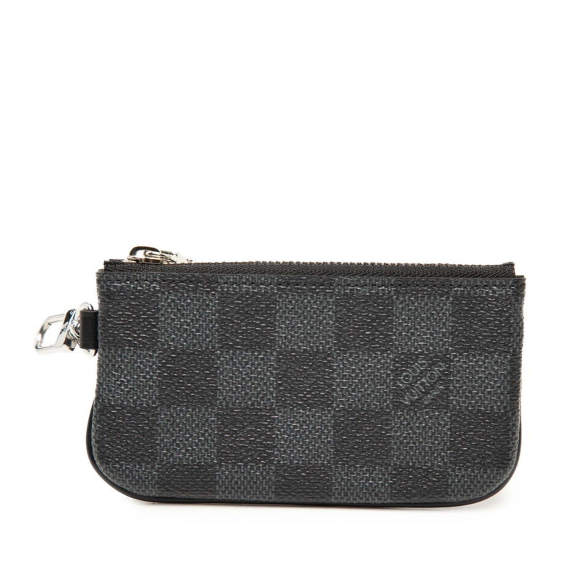 Louis Vuitton Black Gray Damier Graphite Handbag Pouch (Pre-Owned)