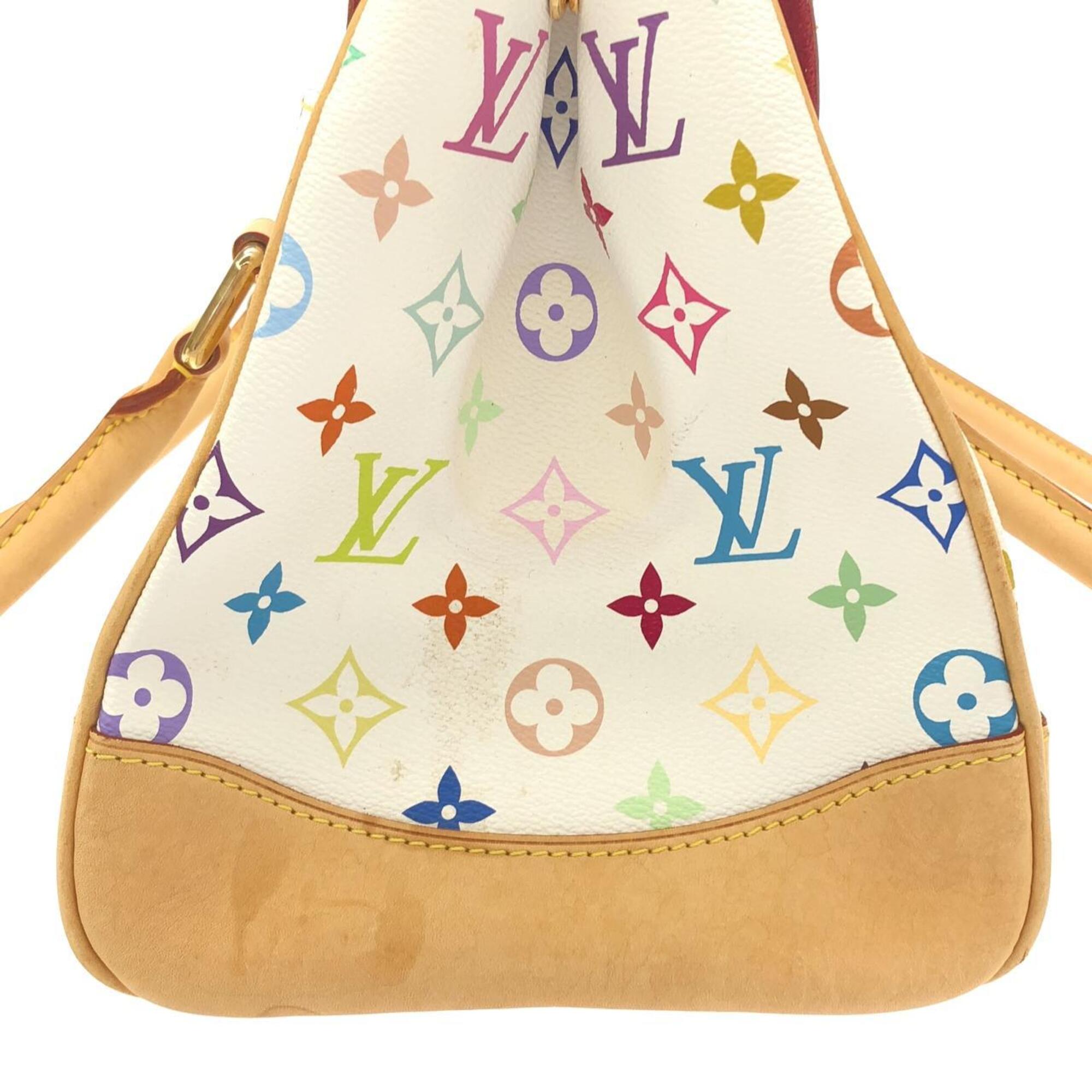 Louis Vuitton White Coated Canvas Handbag (Pre-Owned)