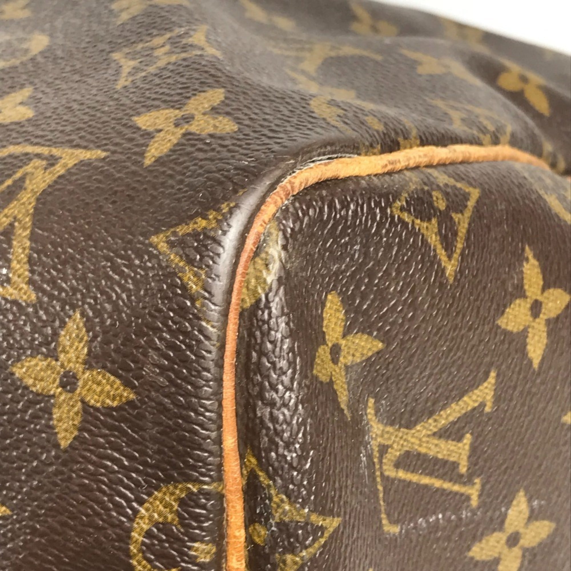 Louis Vuitton Brown Monogram Boston Bag Handbag Shoulder Bag (Pre-Owned)