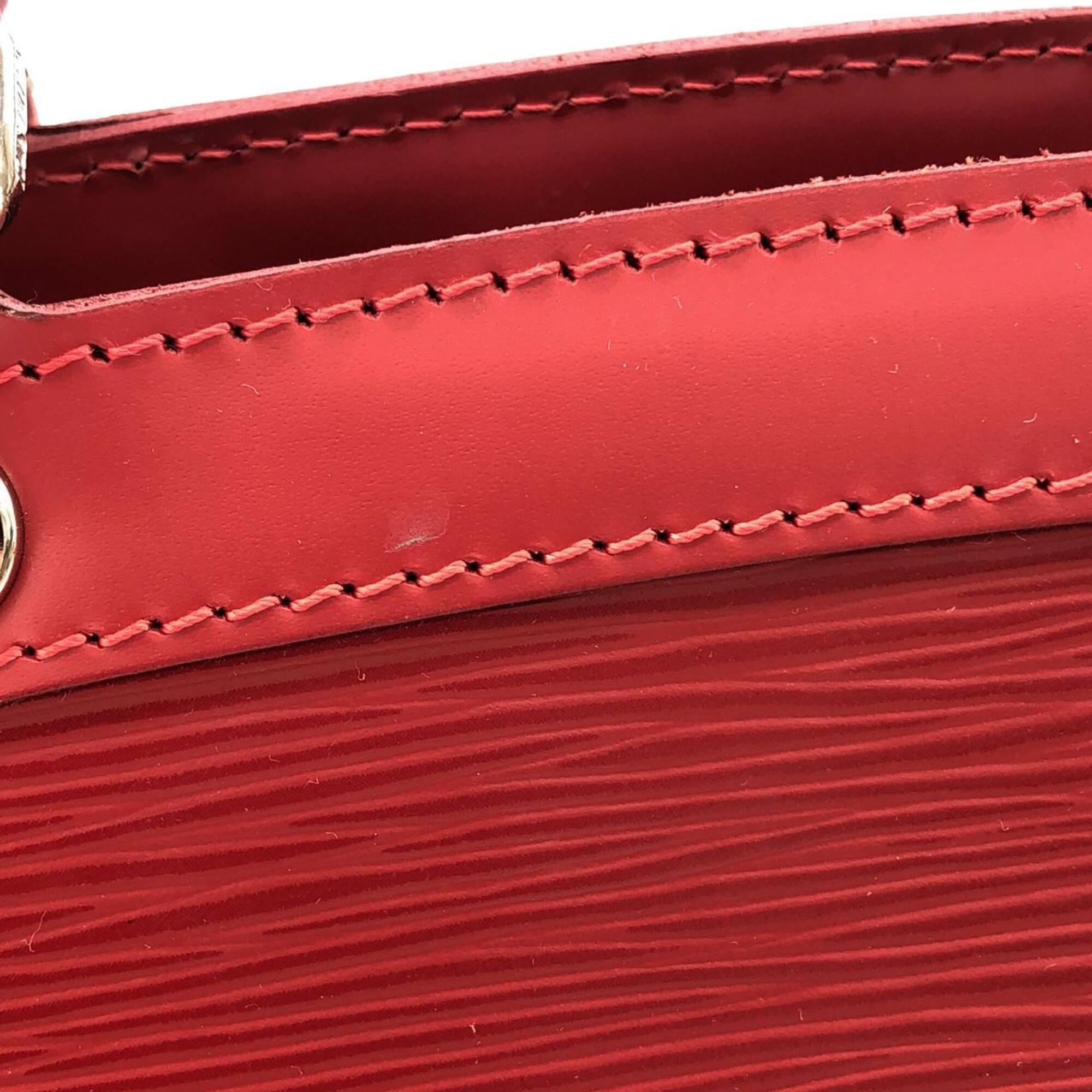 Louis Vuitton Carmine Red Color Leather Handbag (Pre-Owned)