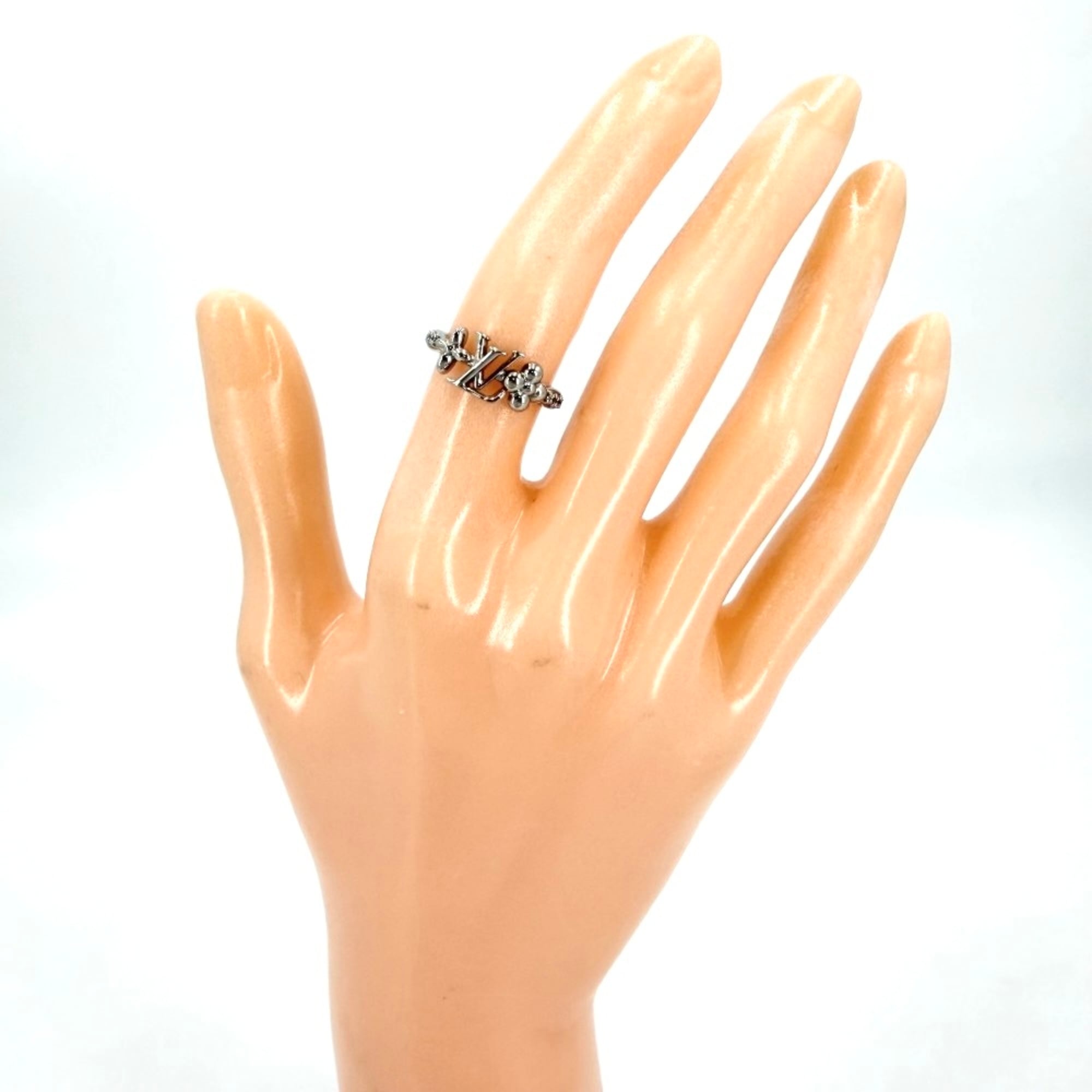 Louis Vuitton Silver Band Ring (Pre-Owned)