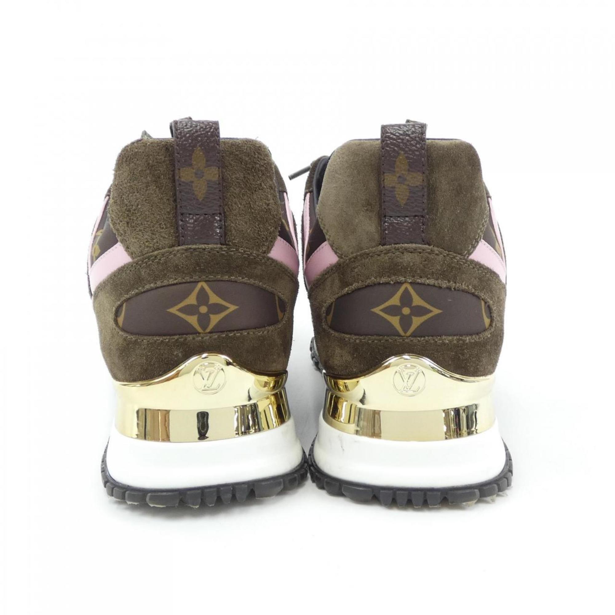 Louis Vuitton Black Khaki Pink Sneakers (Pre-Owned)