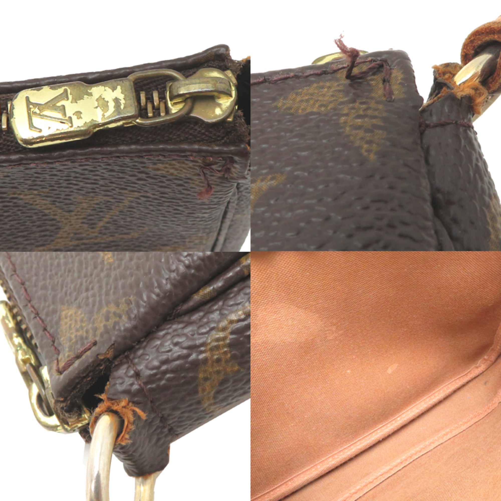 Louis Vuitton Brown Monogram Handbag Pochette (Pre-Owned)
