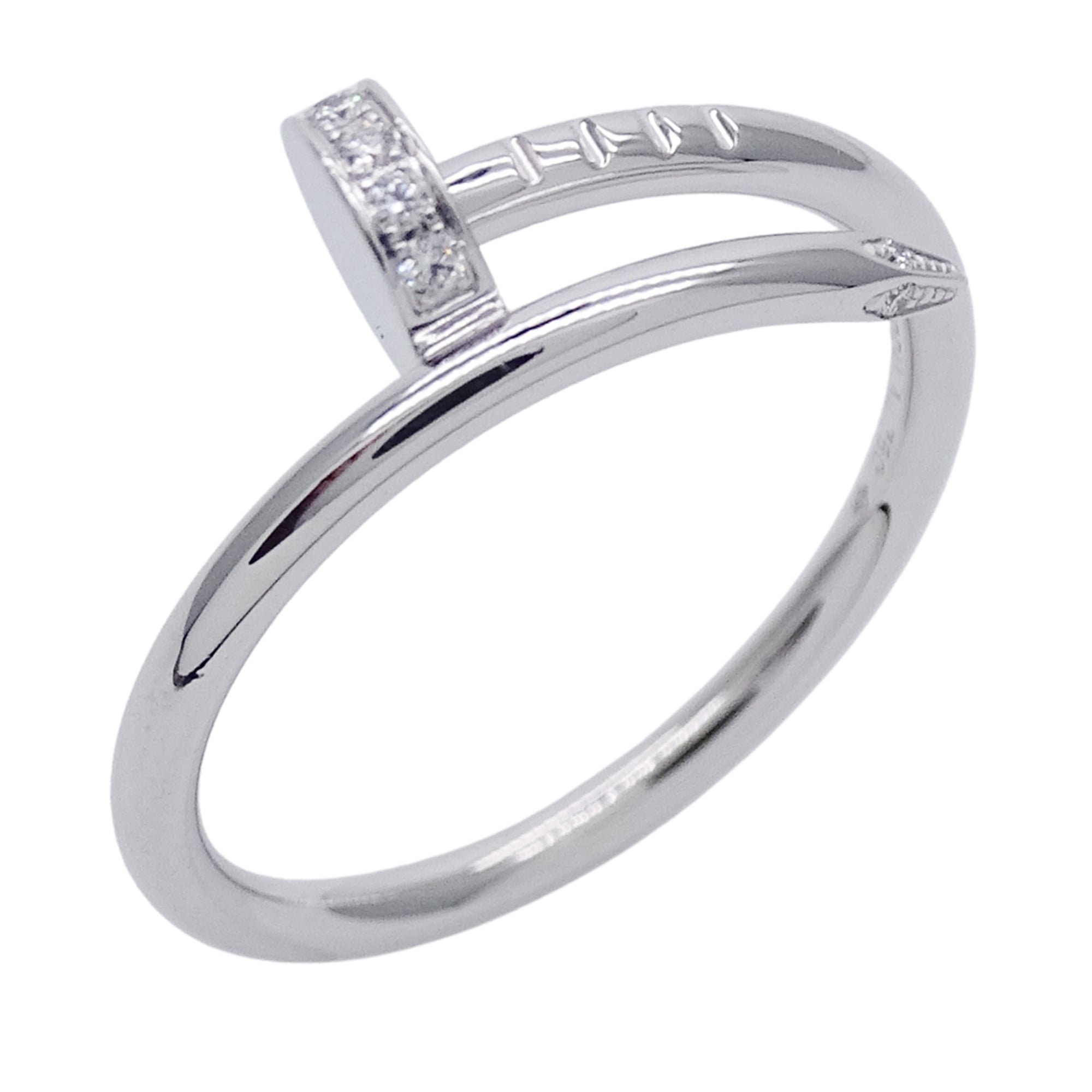 Cartier White Gold White Gold (18K) Band Ring (Pre-Owned)