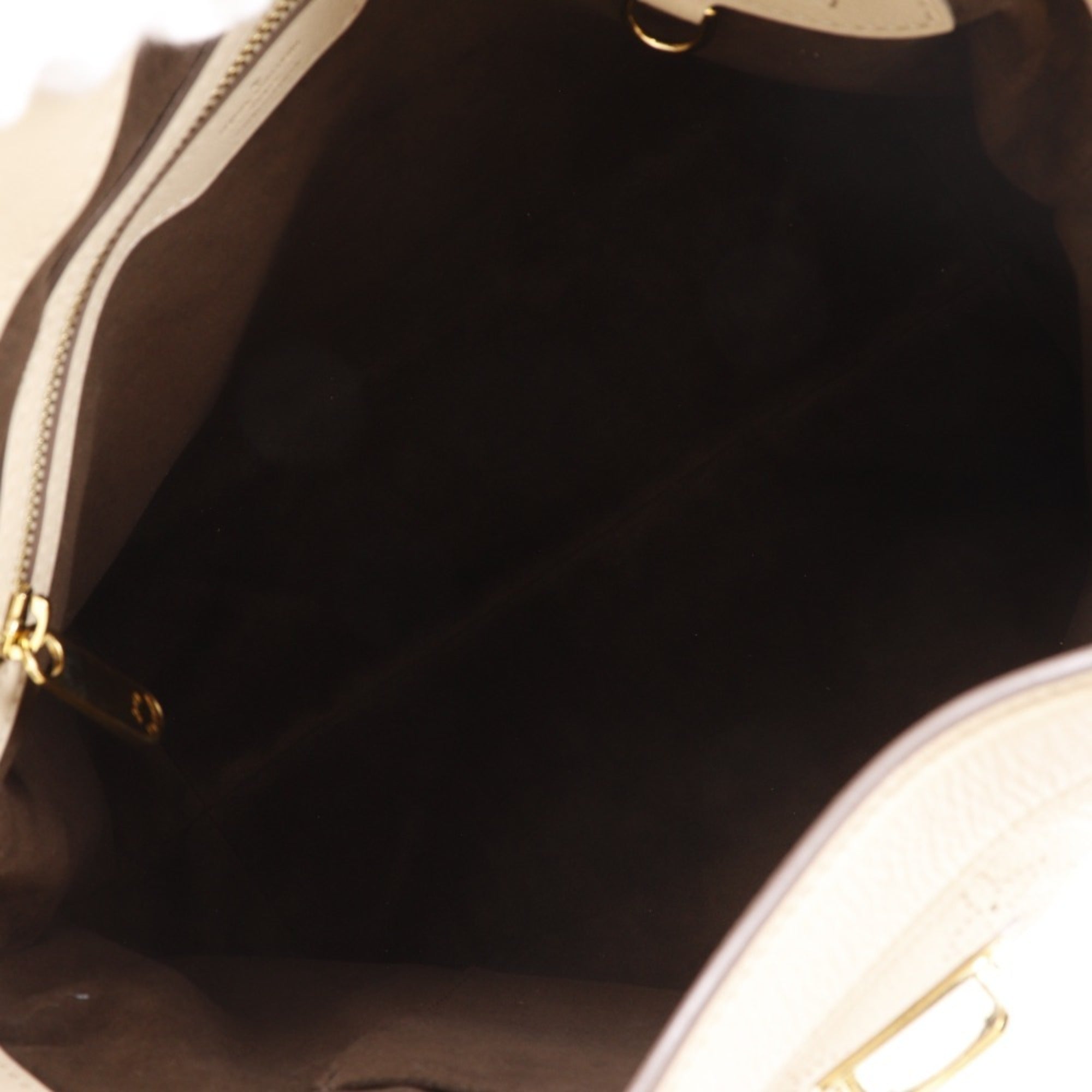 Louis Vuitton Mahina Beige Opal Mahina Leather Handbag (Pre-Owned)