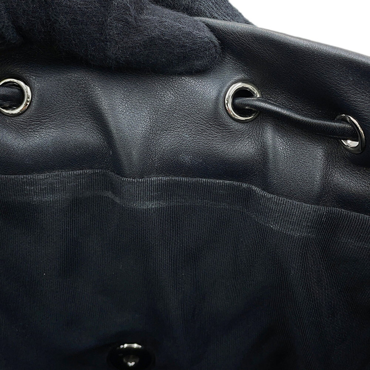Chanel Black Leather Backpack Handbag (Pre-Owned)