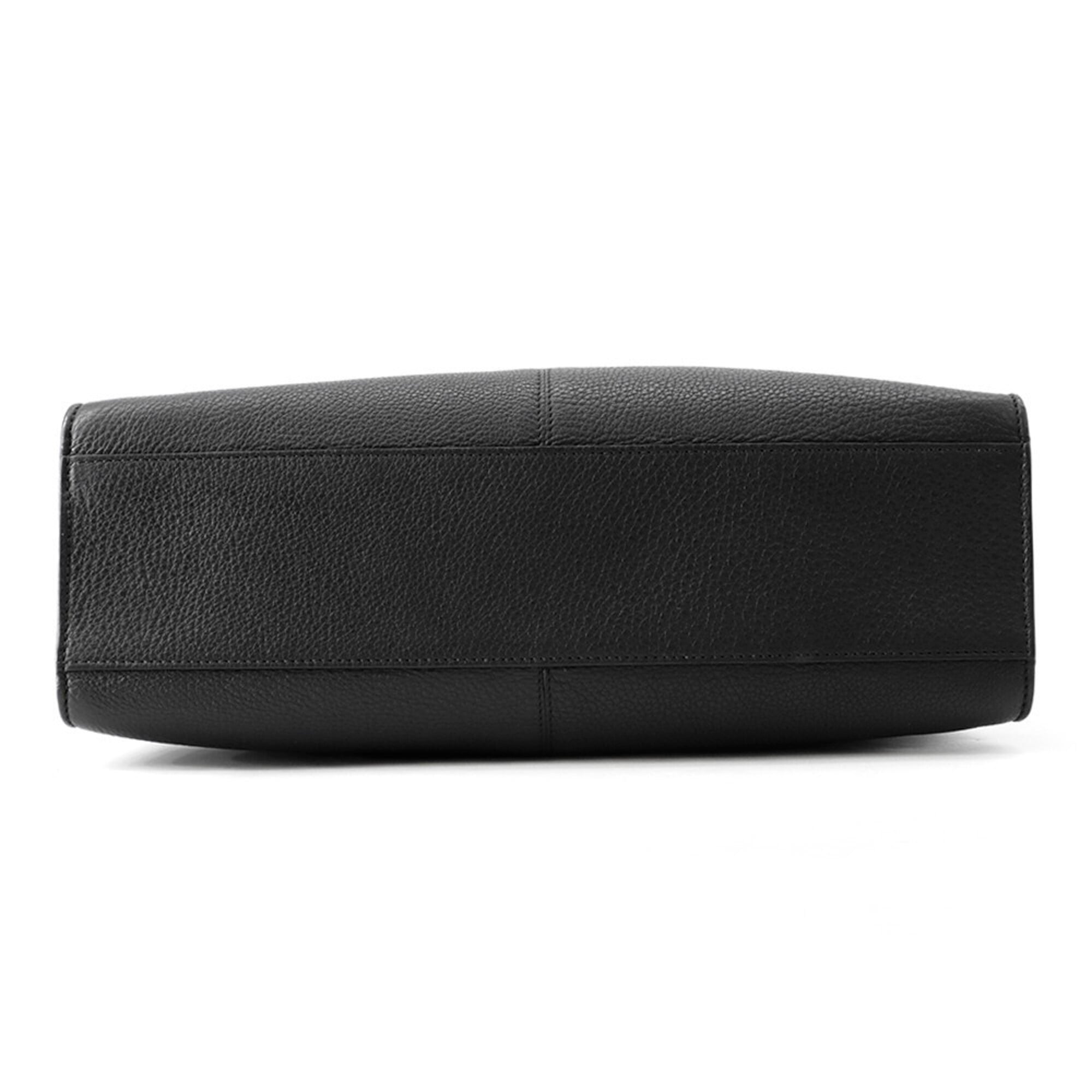 Fendi Peekaboo Black Leather Handbag Tote Bag (Pre-Owned)