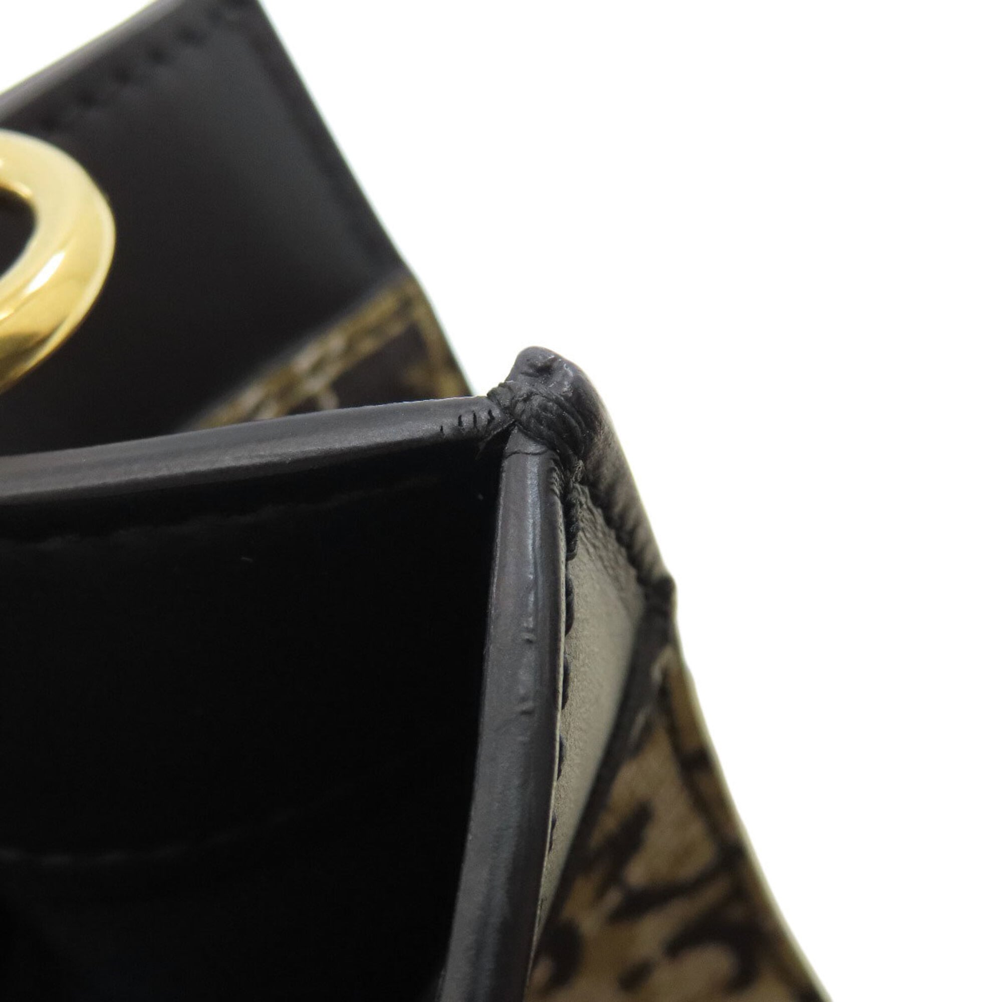 Salvatore Ferragamo Black Brown Pvc Tote Bag (Pre-Owned)