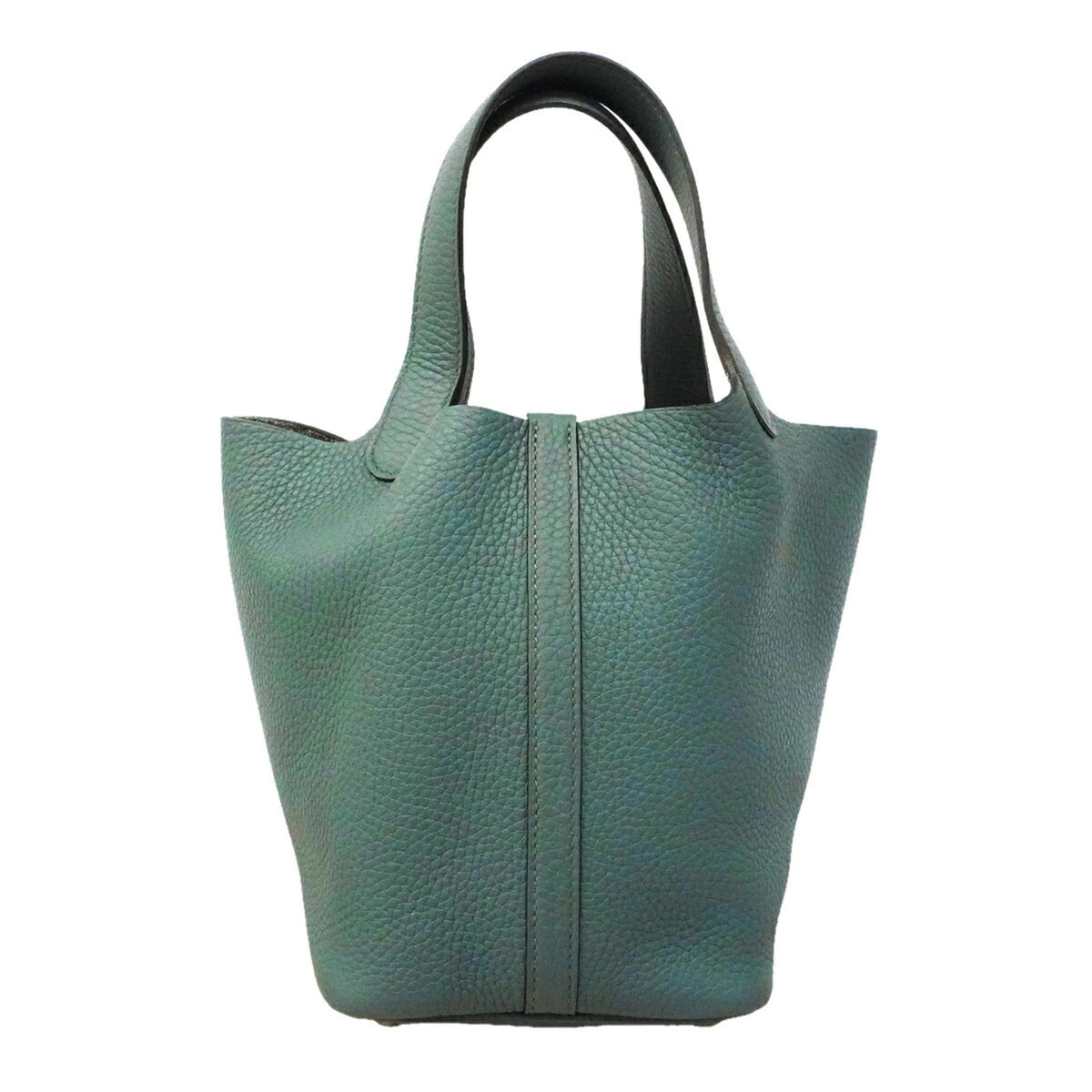 Hermes Blue Taurillon Clemence Leather Handbag (Pre-Owned)