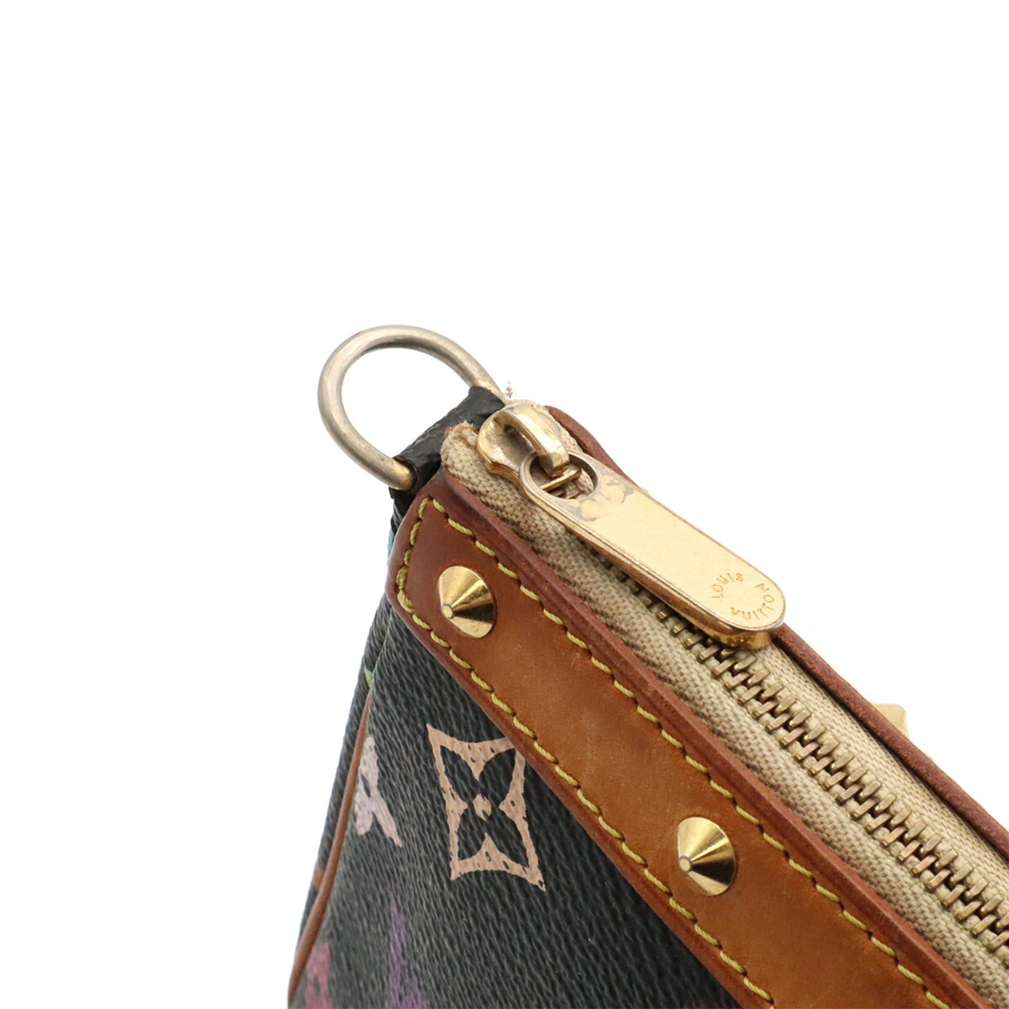 Louis Vuitton Black Monogram Multi-Color Noir Monogram Multicolore Handbag Pochette Pouch (Pre-Owned)