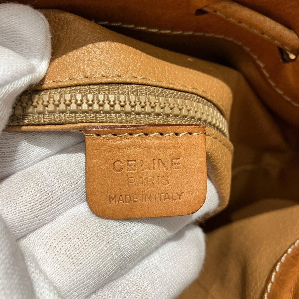 Celine Macadam Brown Leather Shoulder Bag (Pre-Owned)
