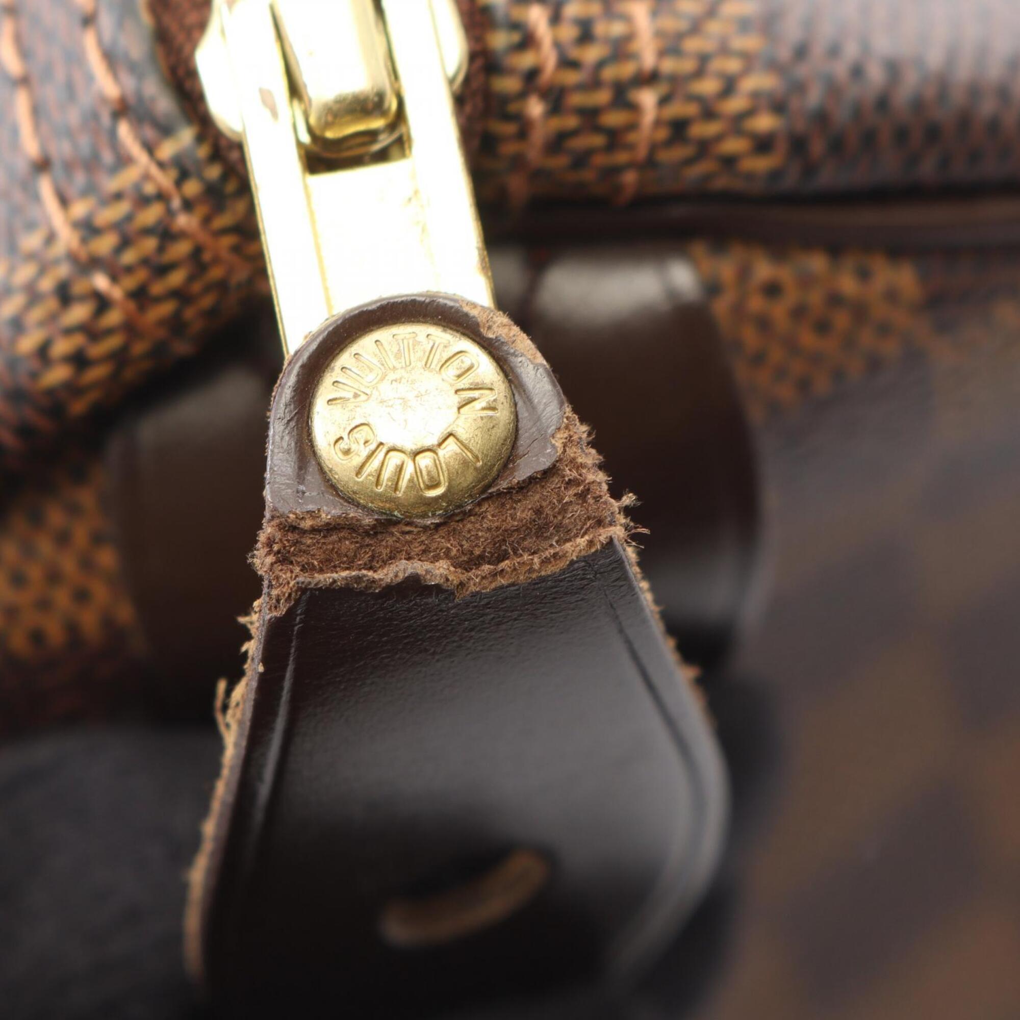 Louis Vuitton Brown Coated Canvas Leather Handbag (Pre-Owned)