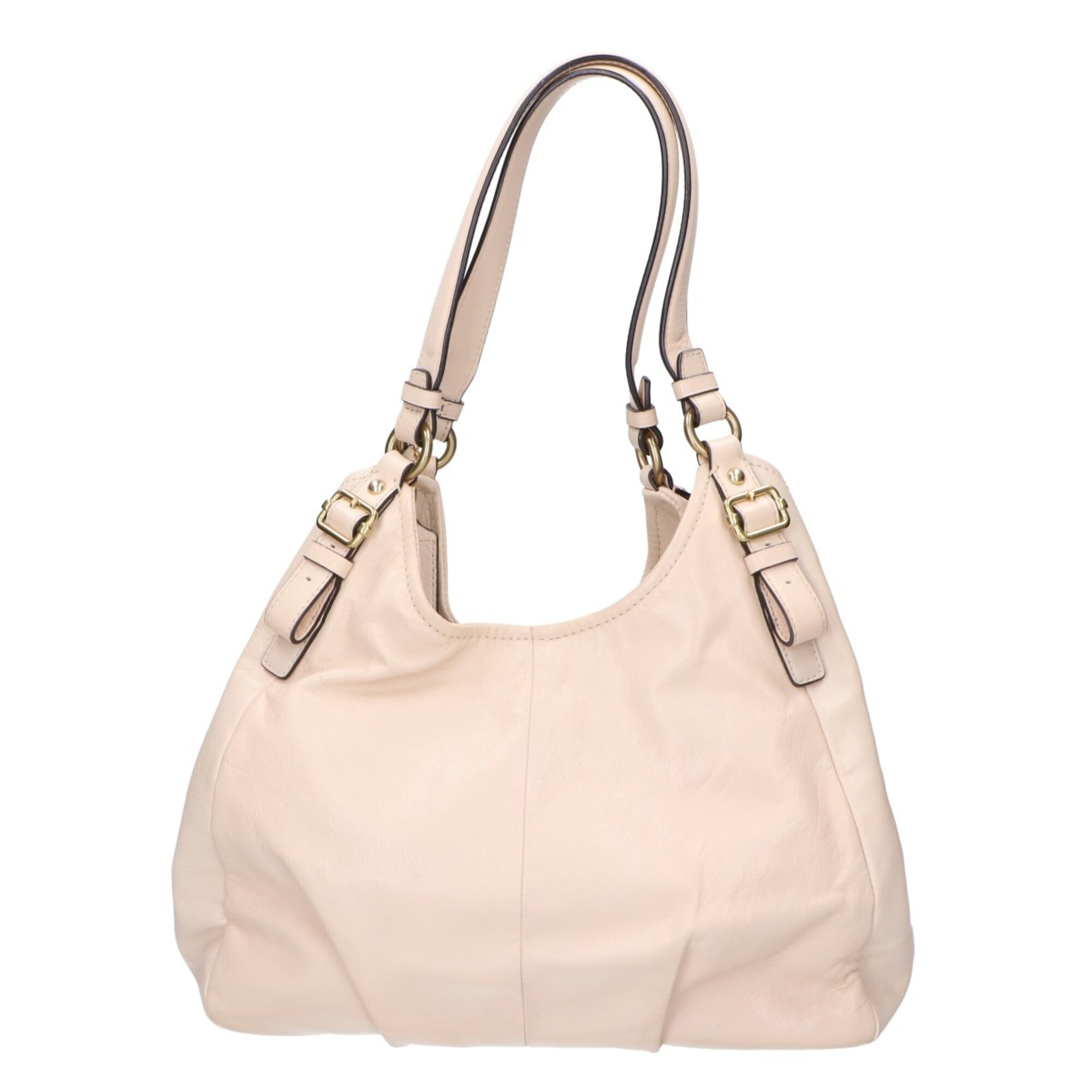 Coach Ivory Leather Handbag (Pre-Owned)