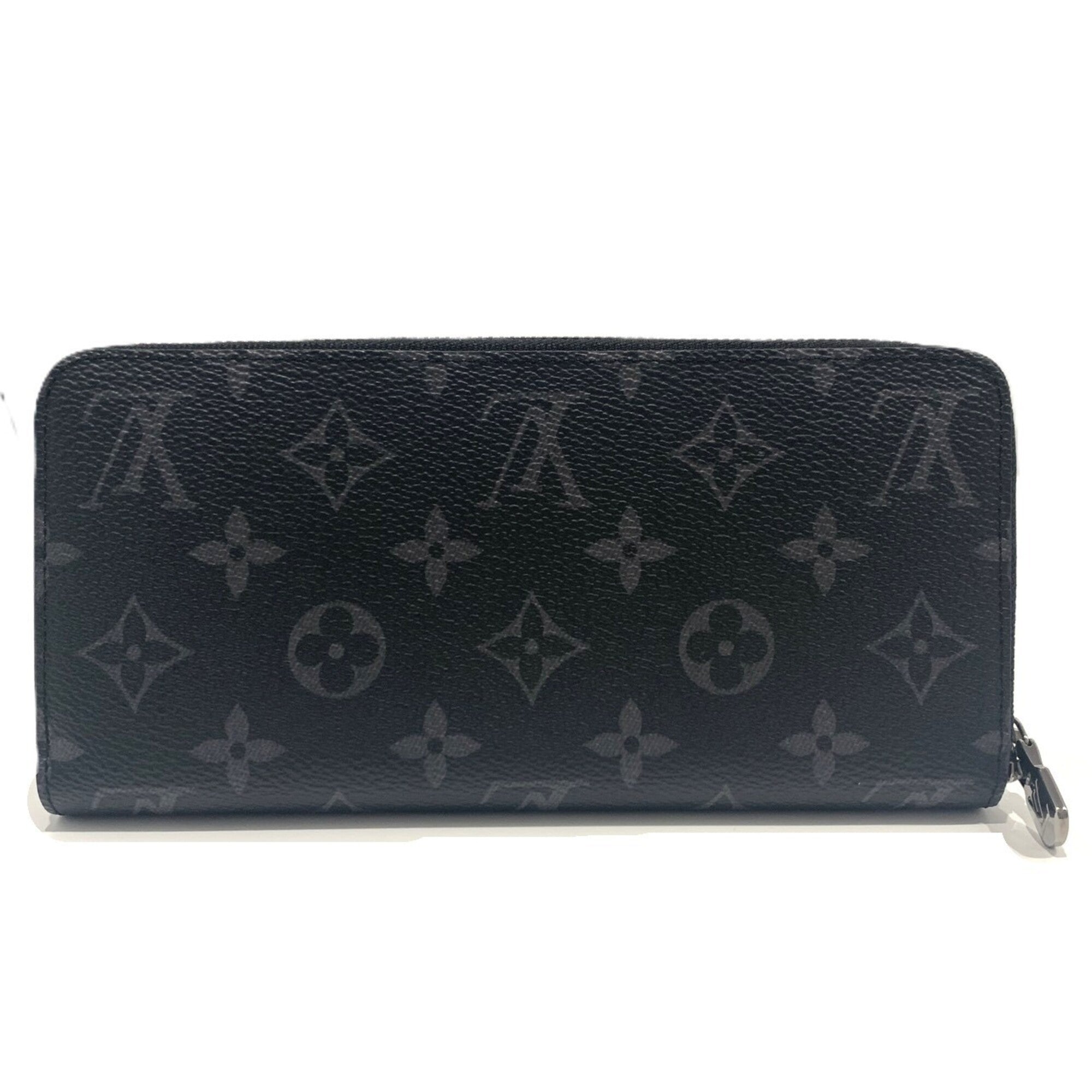 Louis Vuitton Monogram Eclipse Black Monogram Eclipse Canvas Long Wallet (Bi-Fold) (Pre-Owned)