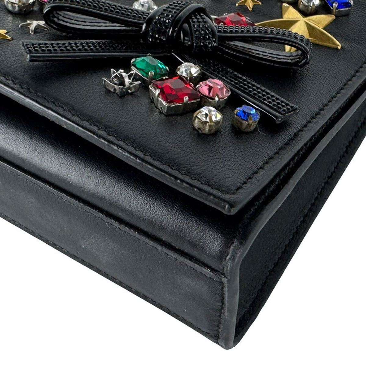 Saint Laurent Black Leather Shoulder Bag (Pre-Owned)
