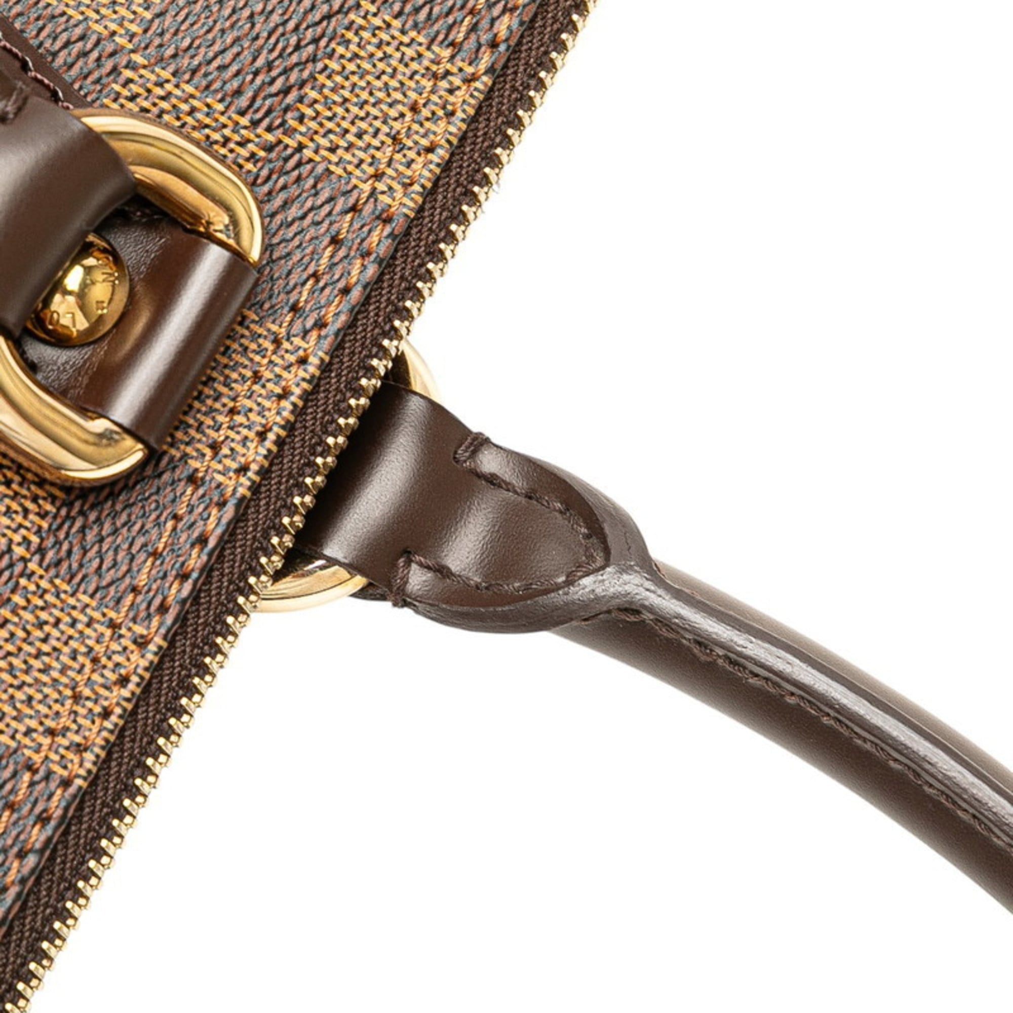 Louis Vuitton Damier Brown Pvc Leather Handbag Tote Bag (Pre-Owned)