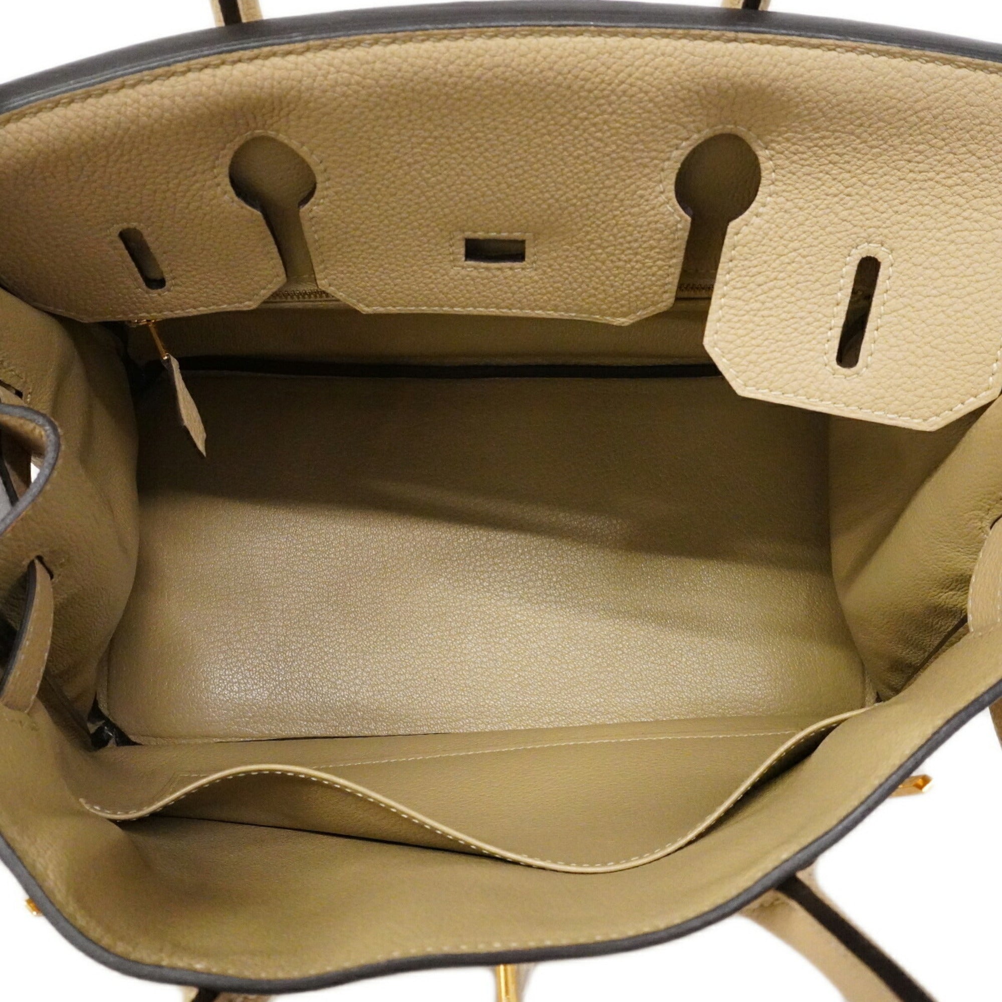 Hermes Beige Togo Leather Handbag (Pre-Owned)