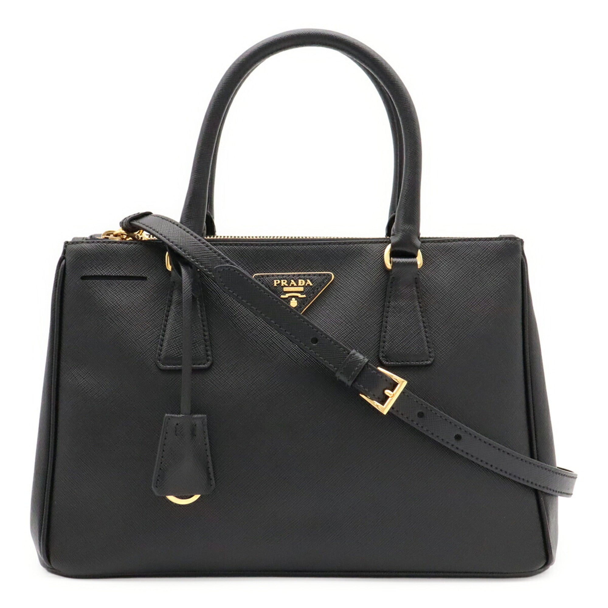 Prada Black Nero Leather Handbag (Pre-Owned)