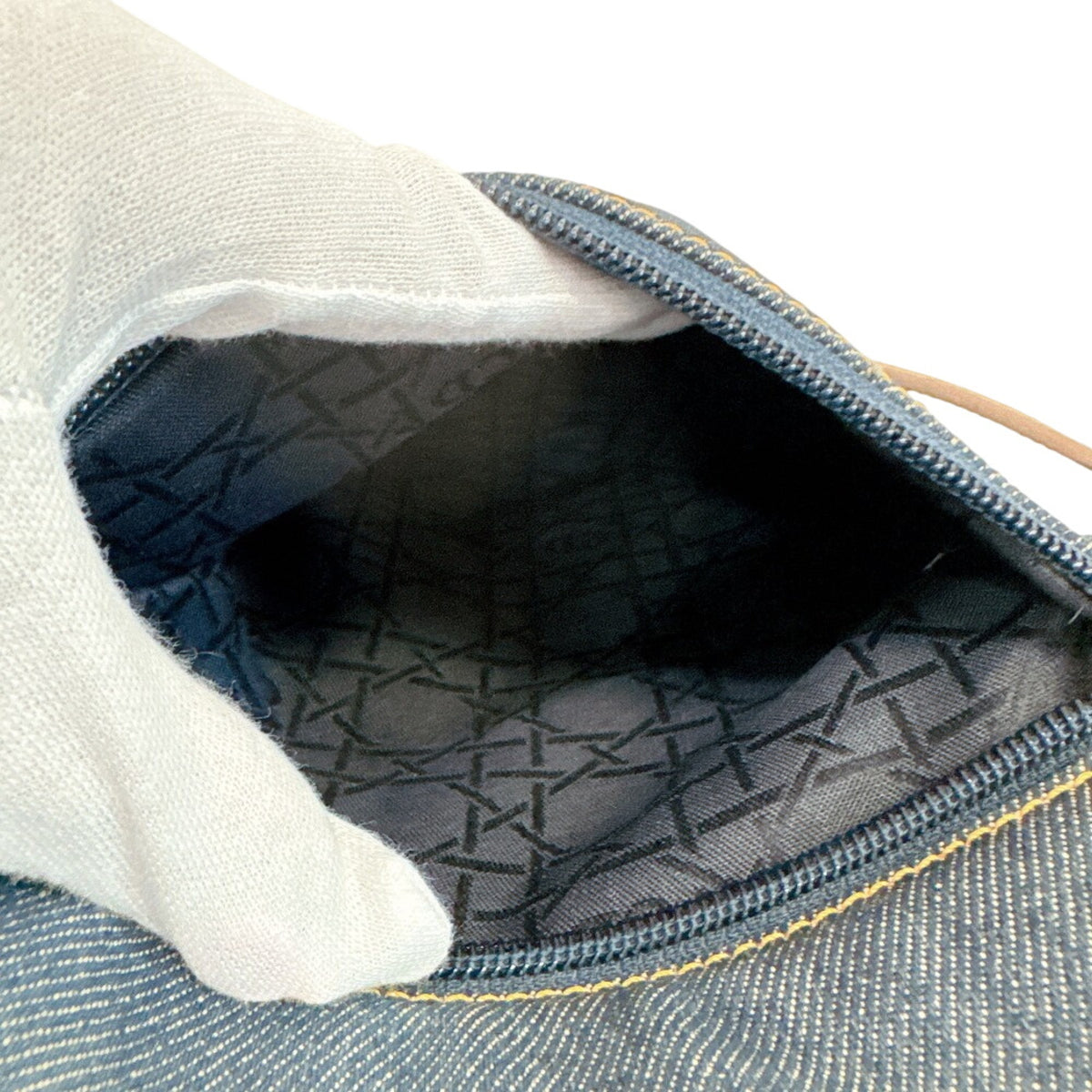 Christian Dior Blue Denim Backpack (Pre-Owned)