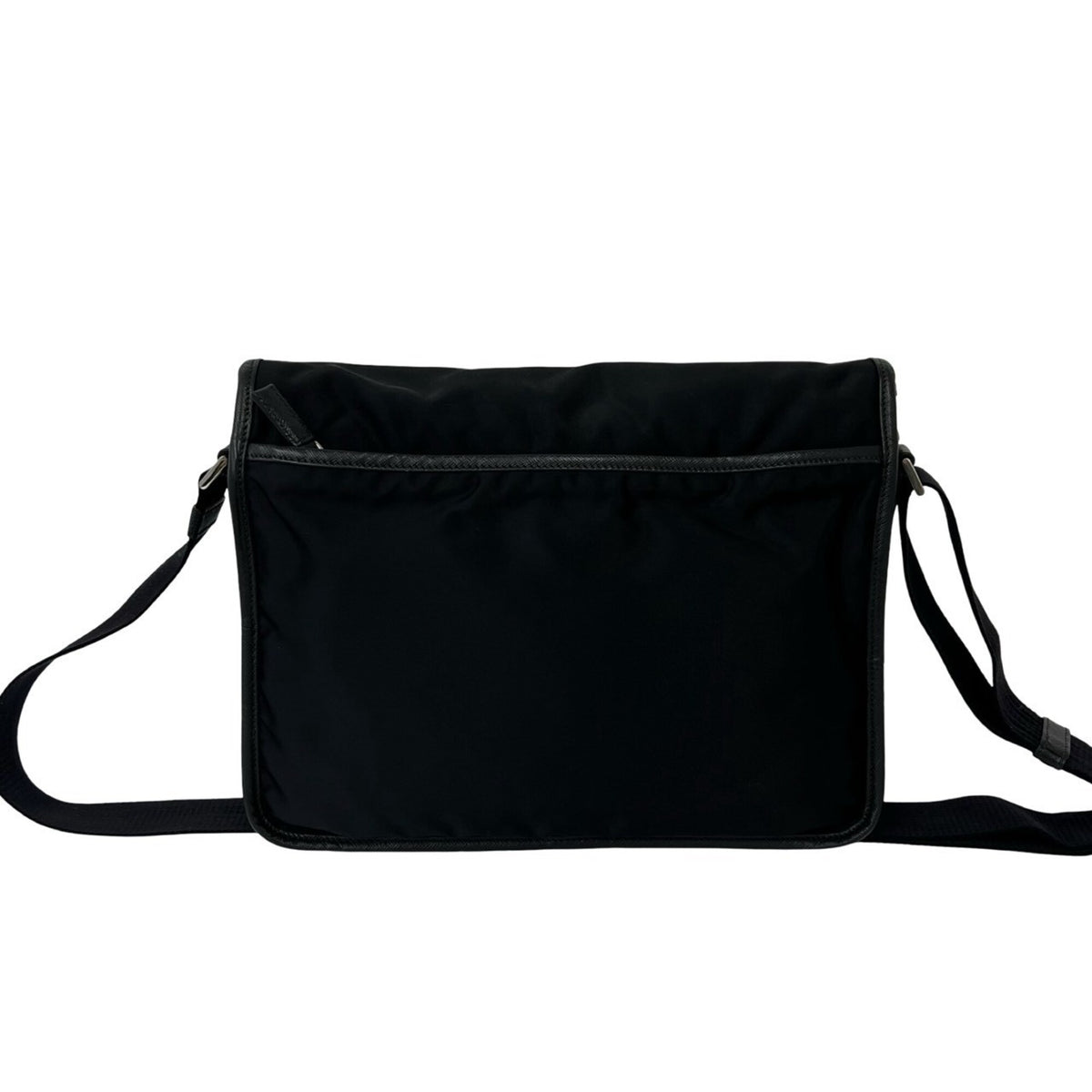 Prada Black Nylon Leather Shoulder Bag (Pre-Owned)