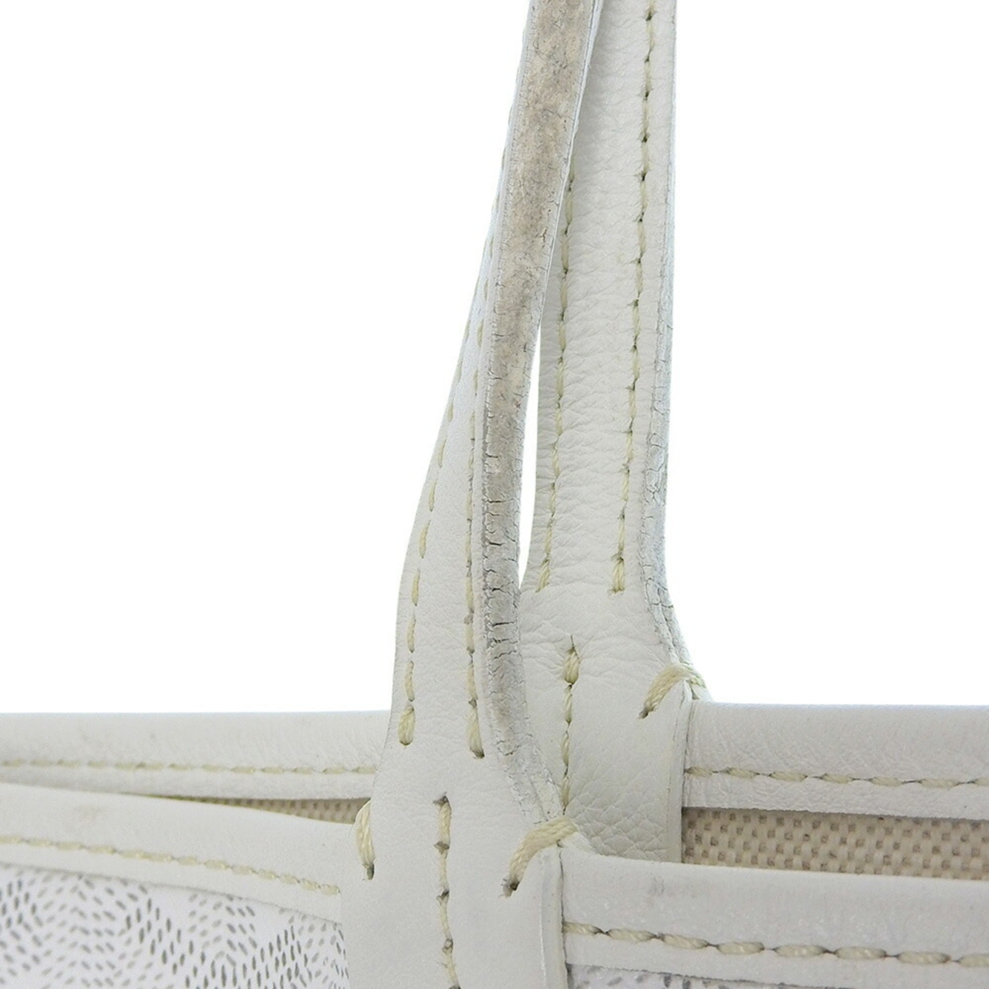 Goyard White Pvc Tote Bag (Pre-Owned)
