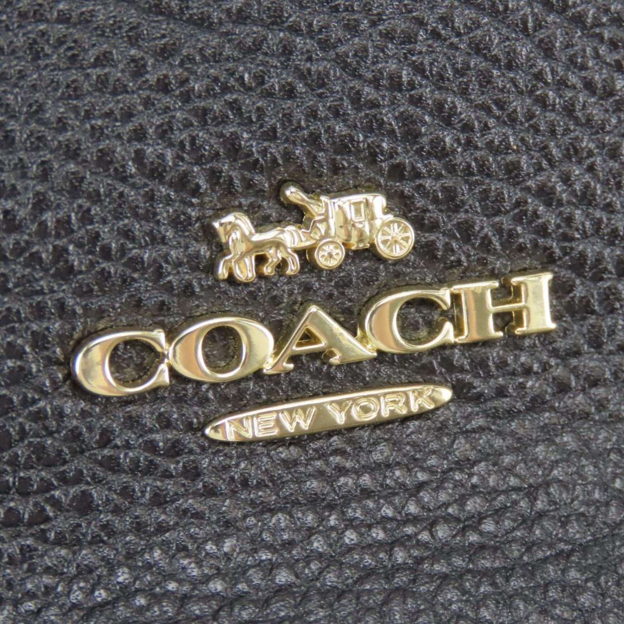 Coach Black Leather Shoulder Bag (Pre-Owned)