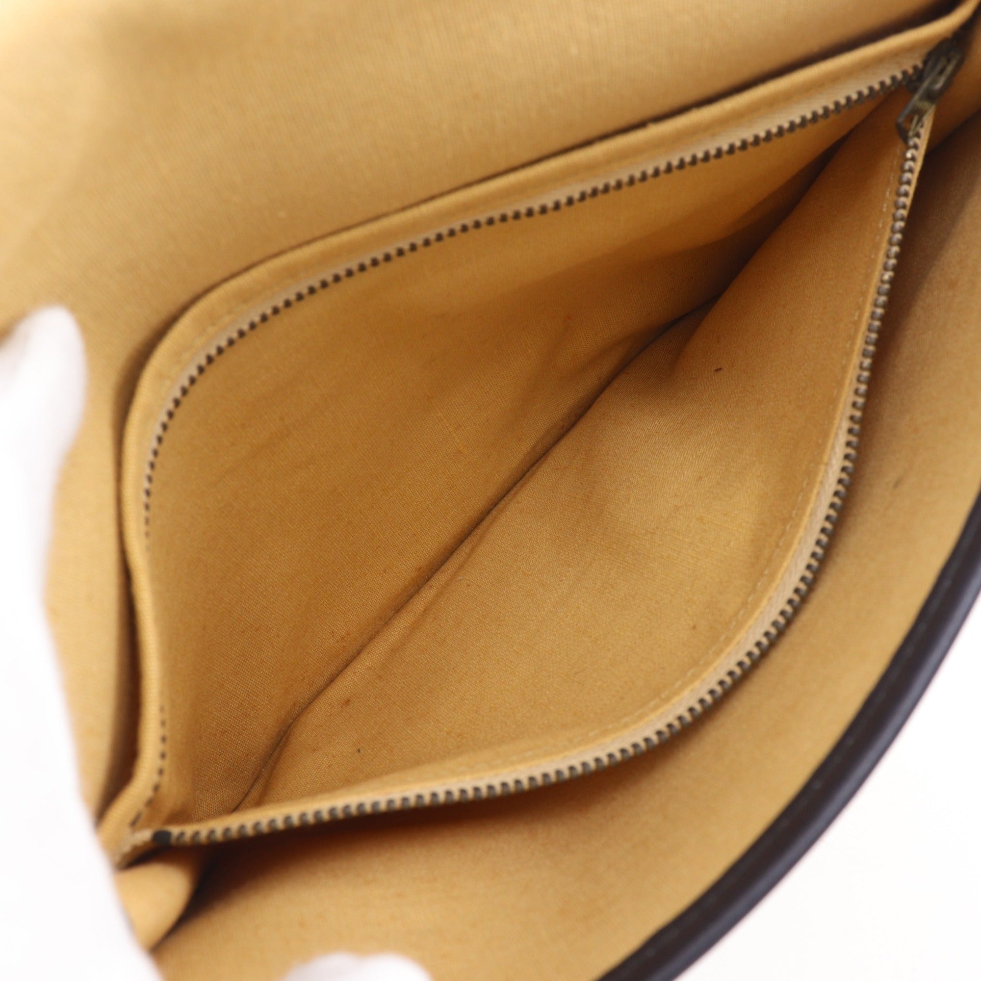 Celine Beige Canvas Clutch Bag (Pre-Owned)