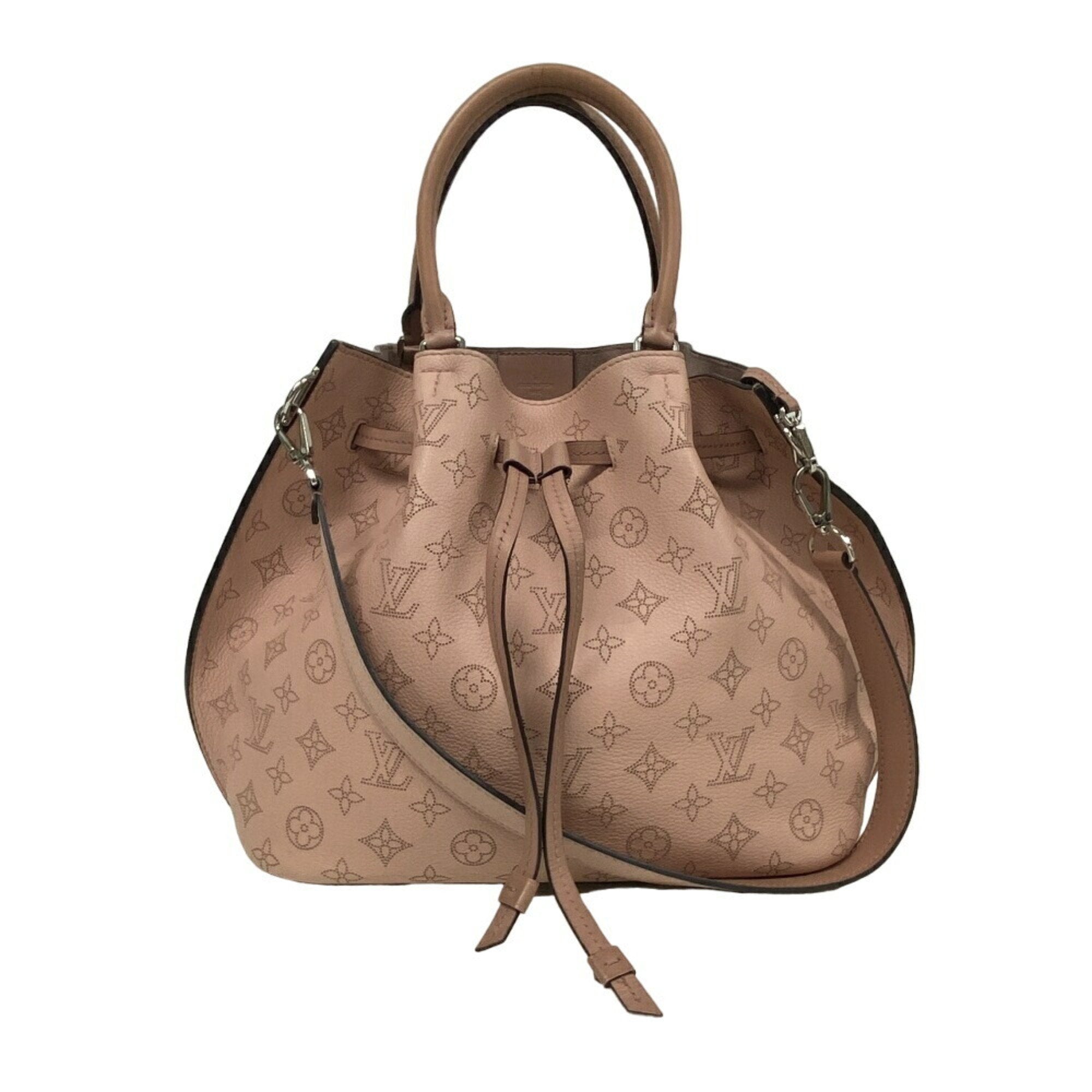 Louis Vuitton Mahina Pink Leather Handbag (Pre-Owned)