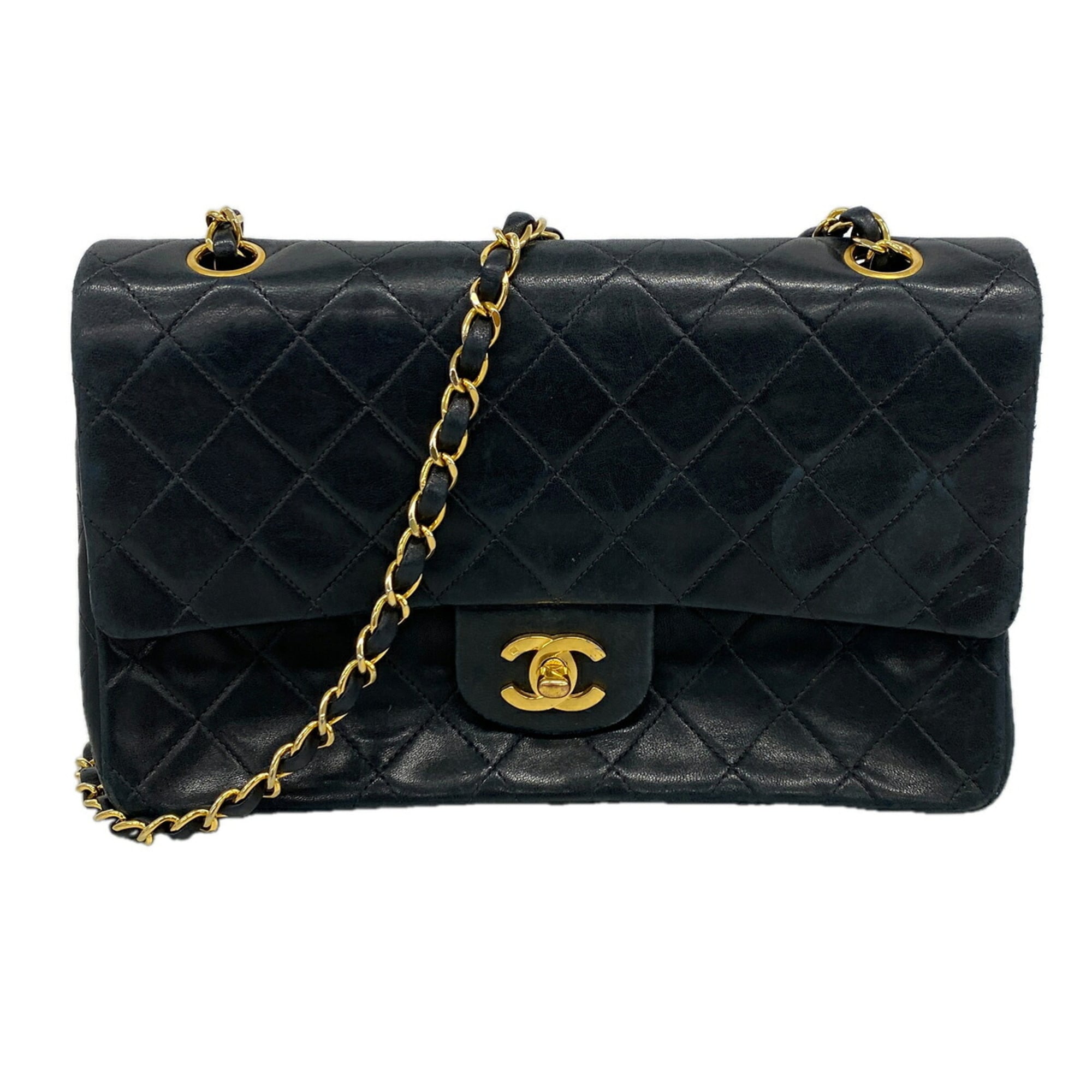 Chanel Black Leather Shoulder Bag (Pre-Owned)