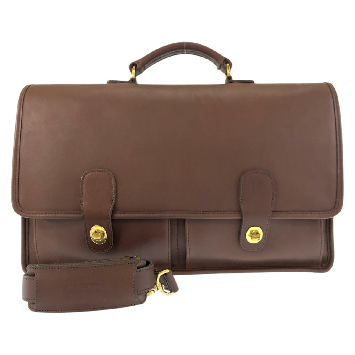 Coach Brown Leather Briefcase (Pre-Owned)