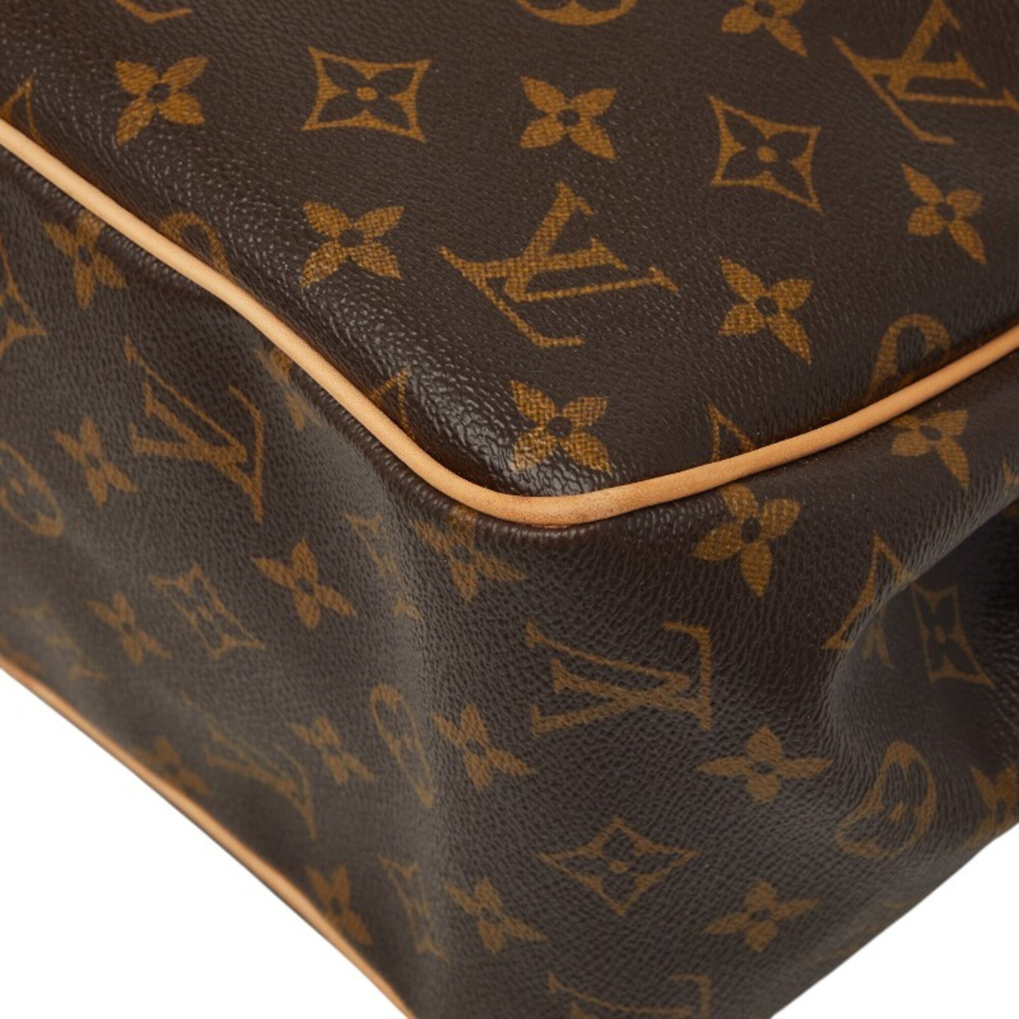 Louis Vuitton Brown Pvc Leather Shoulder Bag Tote Bag (Pre-Owned)